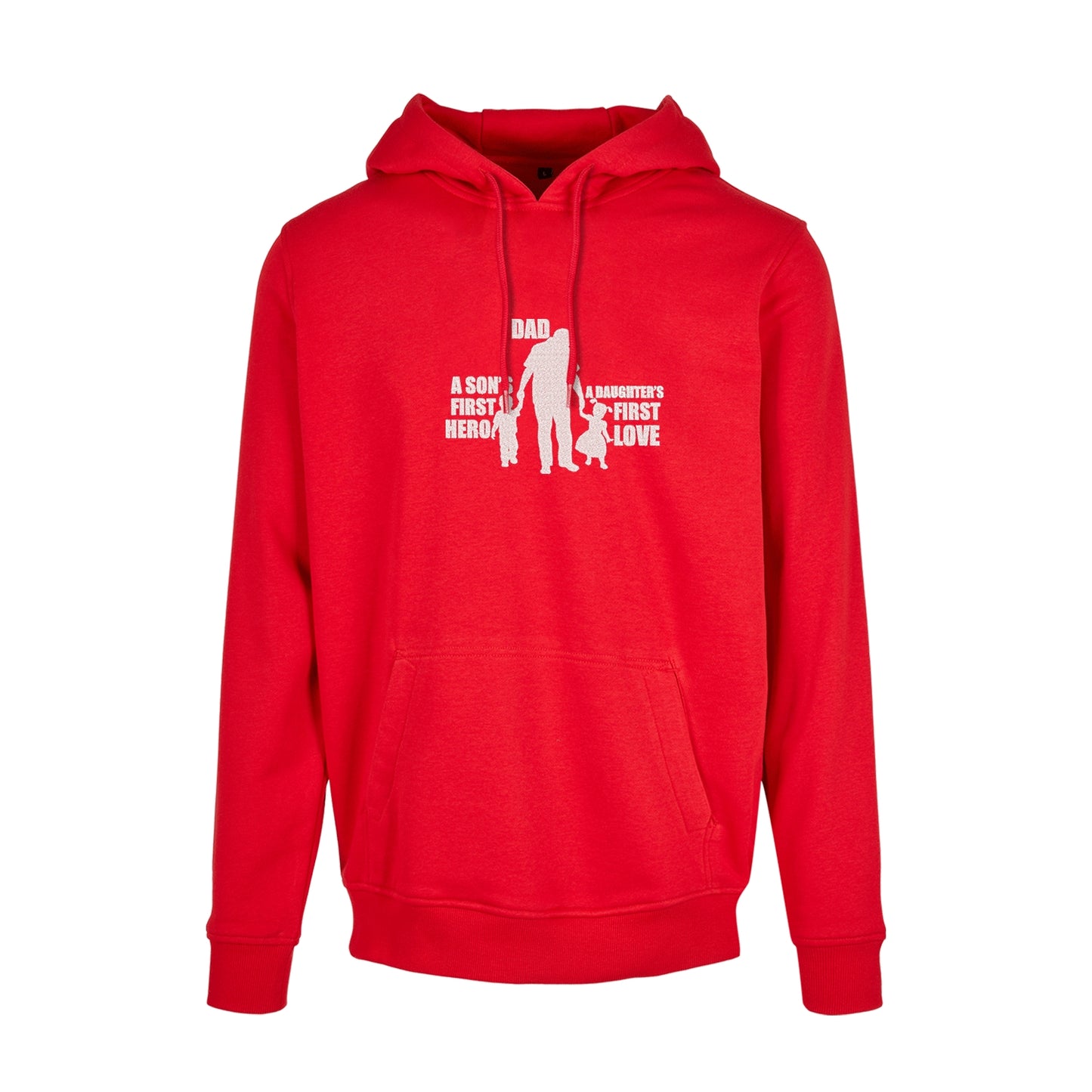 Bluza z kapturem z haftem „Dad: A Son’s First Hero, A Daughter’s First Love” – Prezent dla Taty