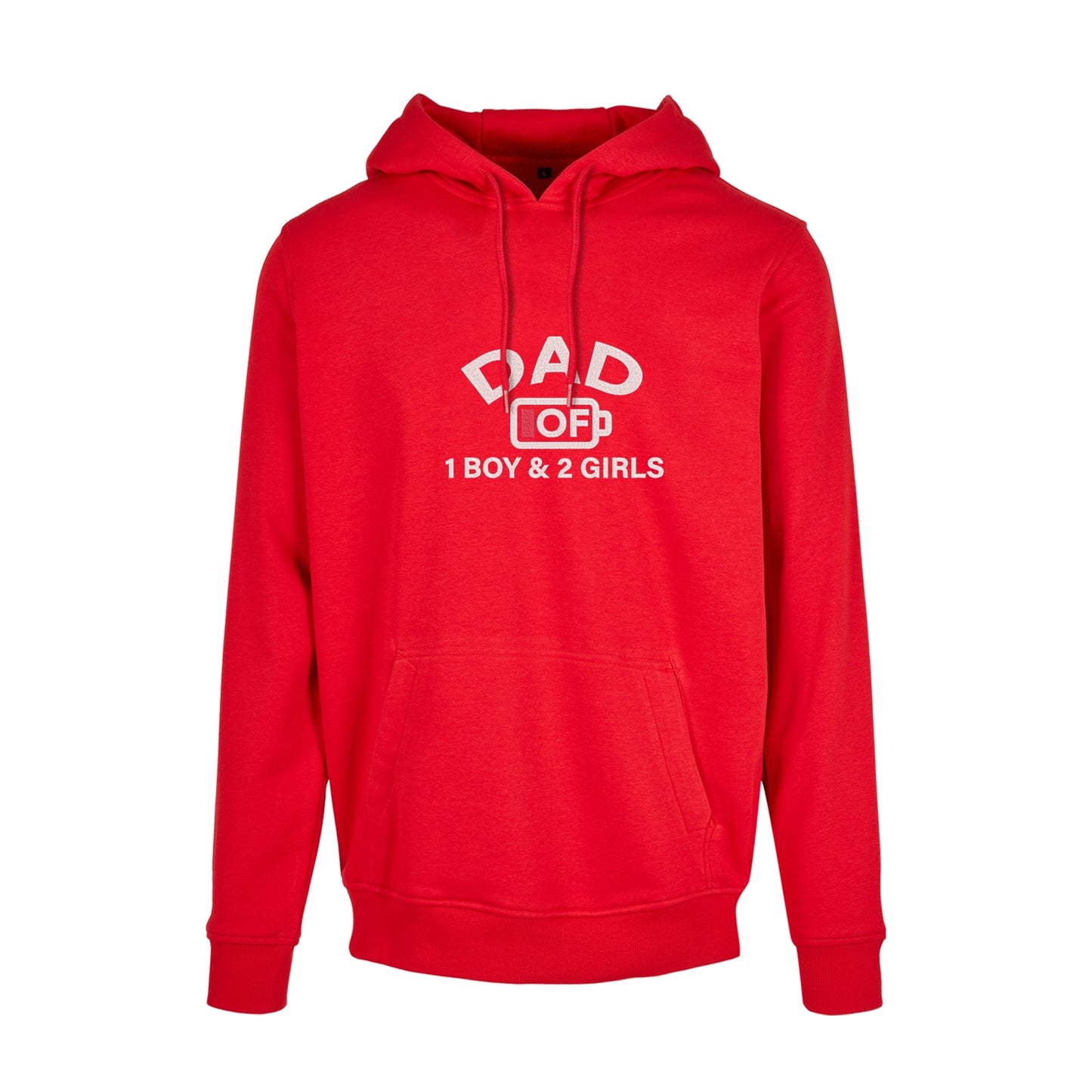 Bluza z kapturem „Dad of 1 Boy & 2 Girls” z haftem – prezent dla taty trójki dzieci | Bluza dla dumnego ojca
