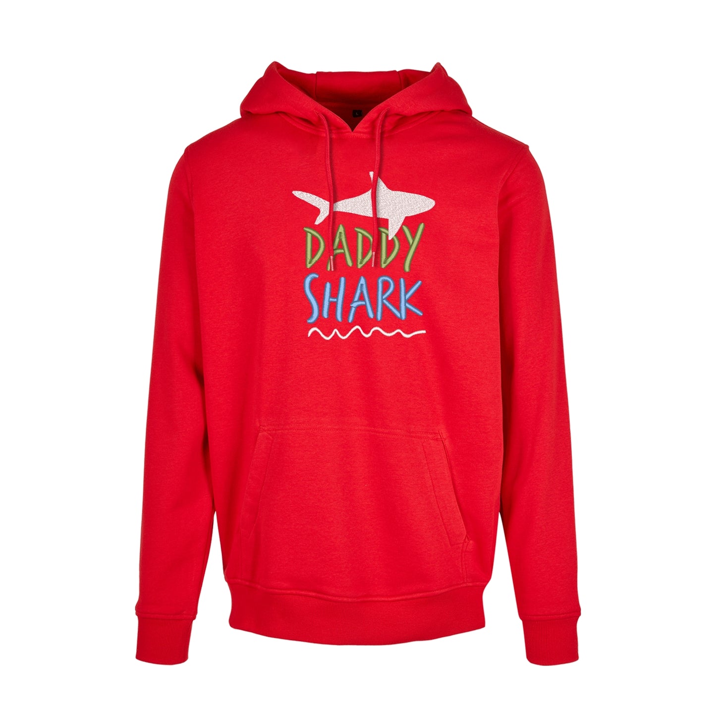 Bluza z kapturem z haftem „Daddy Shark” | Prezent dla taty z humorem