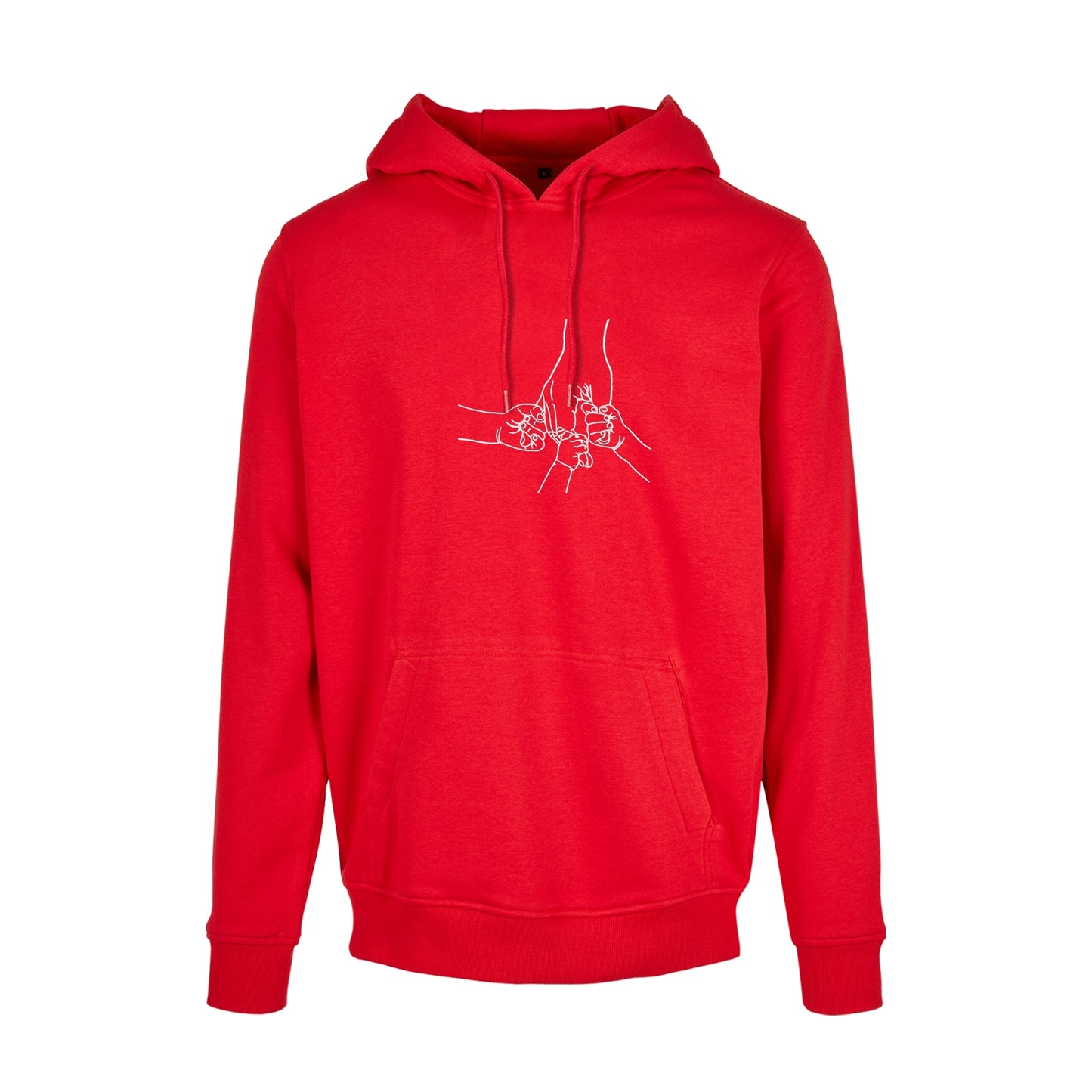 Bluza z kapturem z haftem „Father and Three Kids Hands” | Personalizowany prezent dla taty