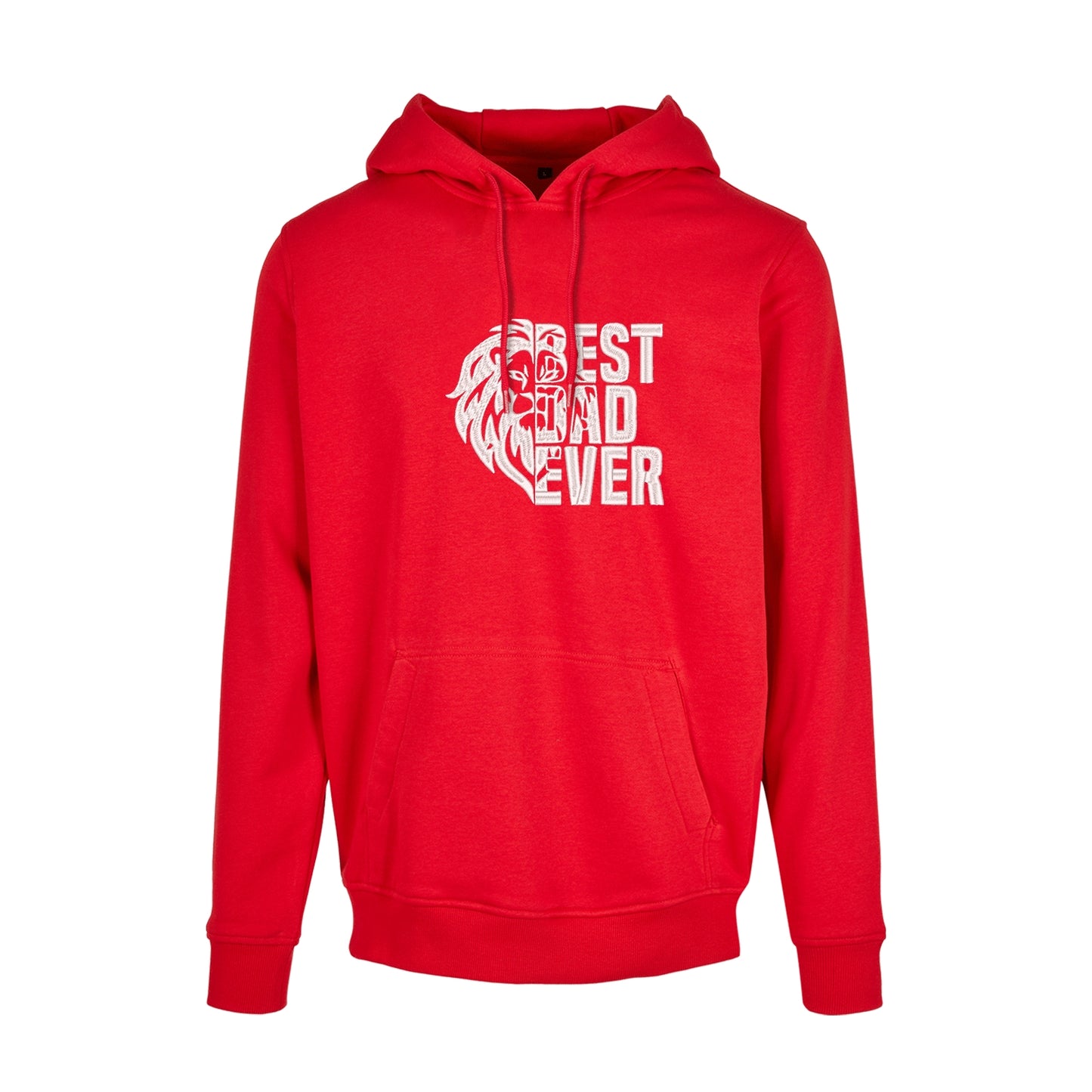 Bluza z kapturem "Lion Best Dad Ever" z haftem | Prezent dla najlepszego taty | Haft komputerowy