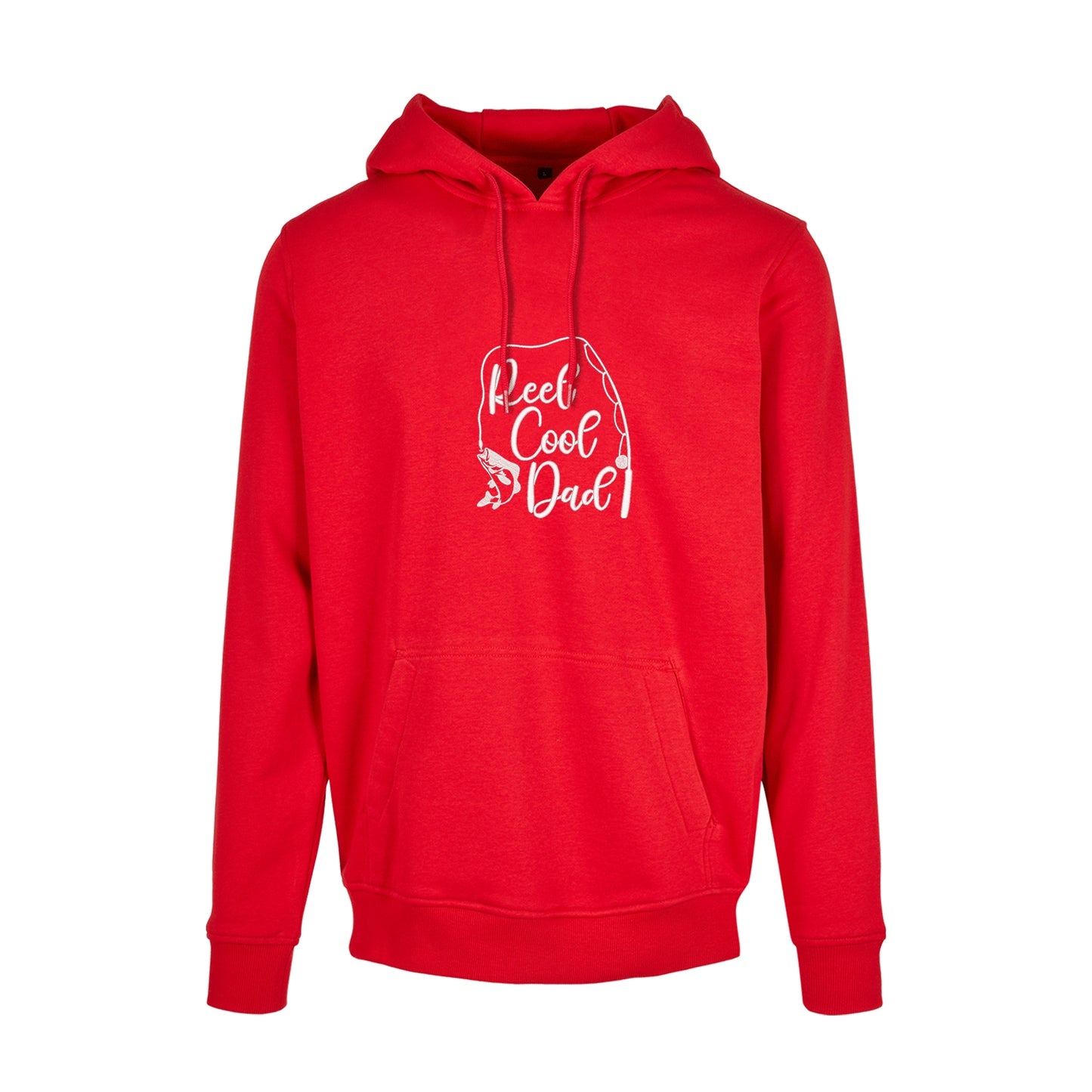 Bluza z kapturem „Reel Cool Dad” z haftem | Prezent dla wędkarza | Bluza z kapturem dla taty