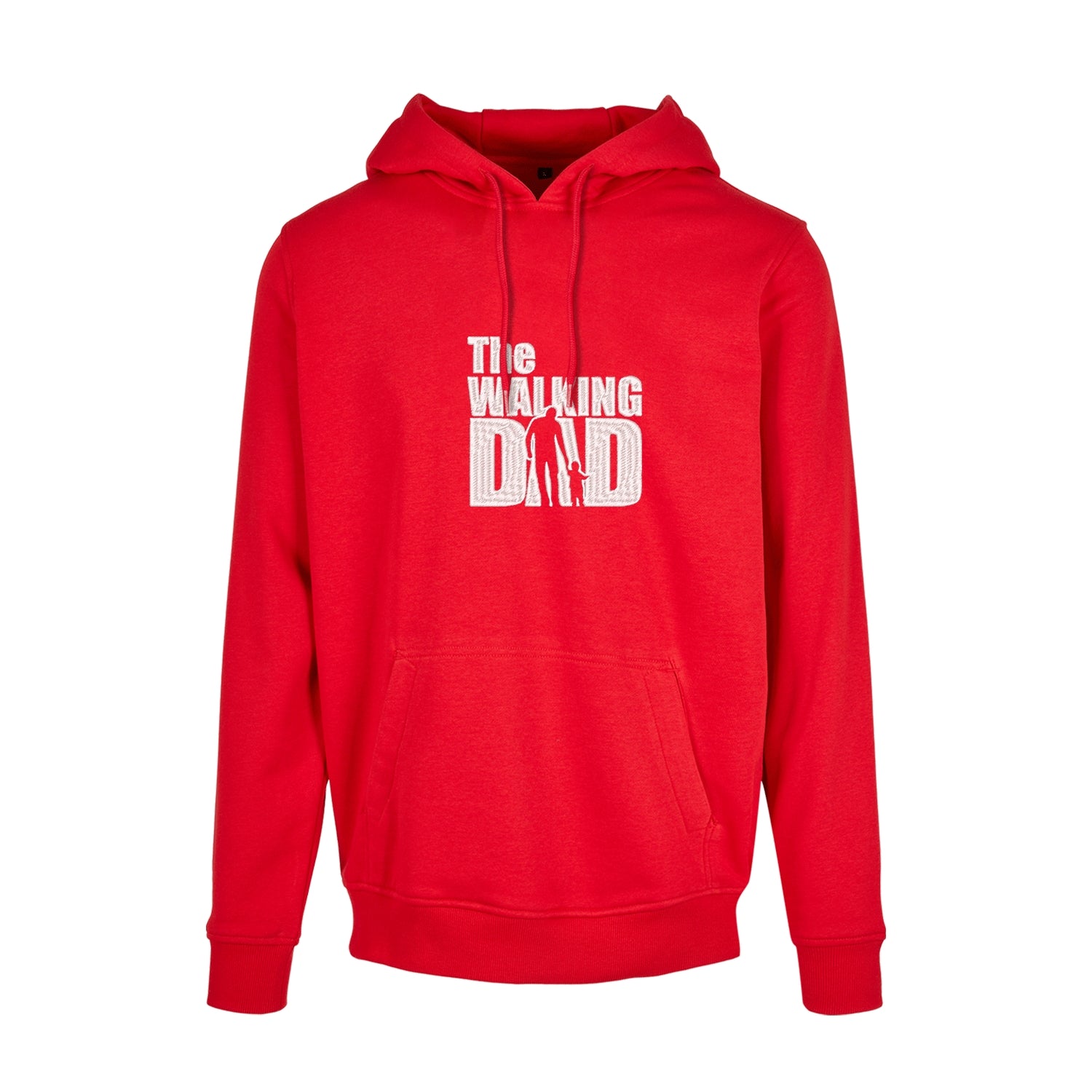 Bluza z kapturem „The Walking Dad” z haftem | Śmieszny prezent dla taty | Bluza z kapturem z oryginalnym wzorem Haft z radości