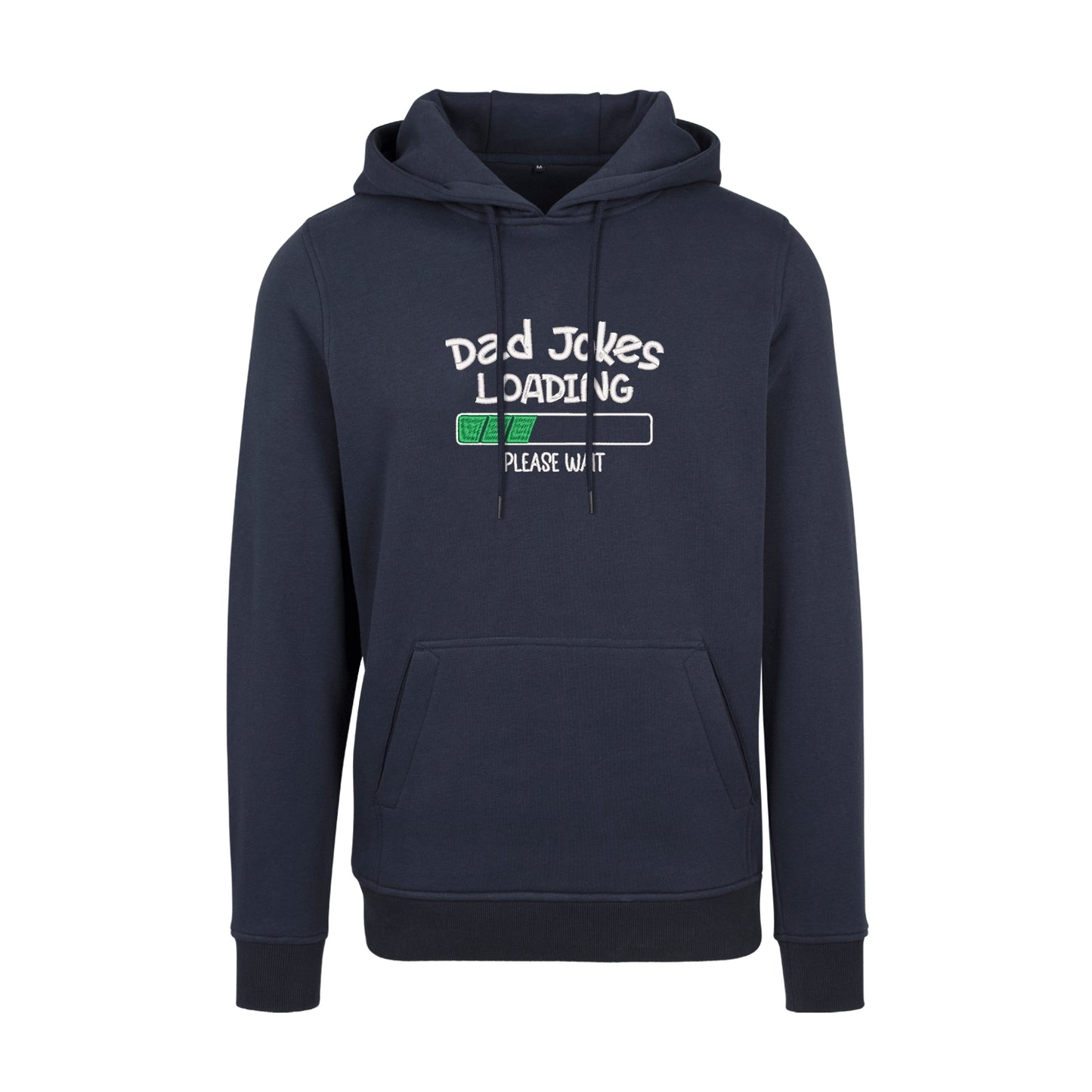 Bluza z kapturem z haftem „Dad Jokes Embroidery” – prezent dla taty z humorem | Śmieszna bluza dla ojca