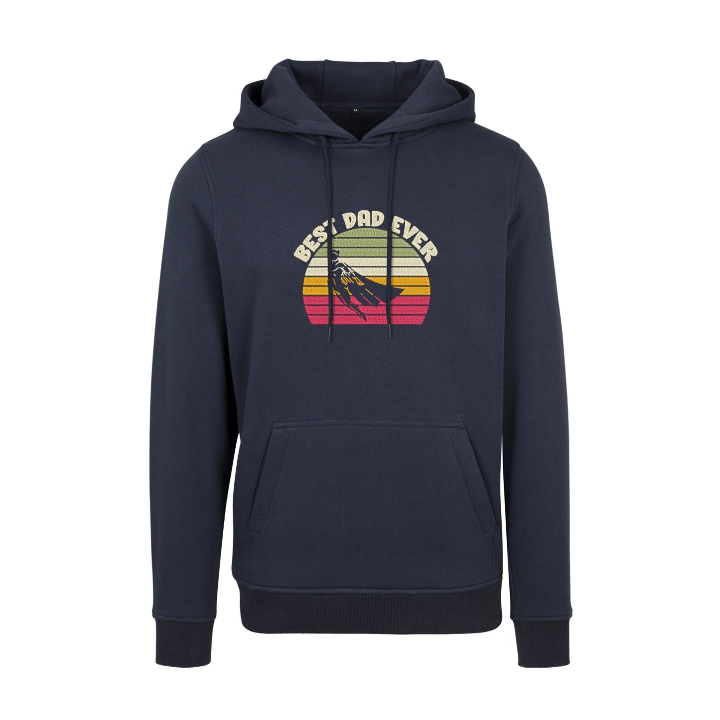 Bluza z kapturem „Best Dad Ever Hero” z haftem | Prezent dla taty | Męska bluza z kapturem