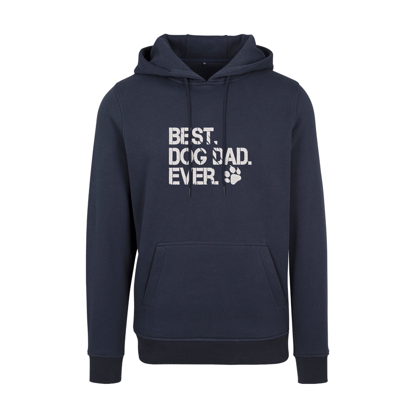 Bluza z kapturem „Best Dog Dad Ever 2” z haftem | Prezent dla psiarza | Męska bluza z kapturem