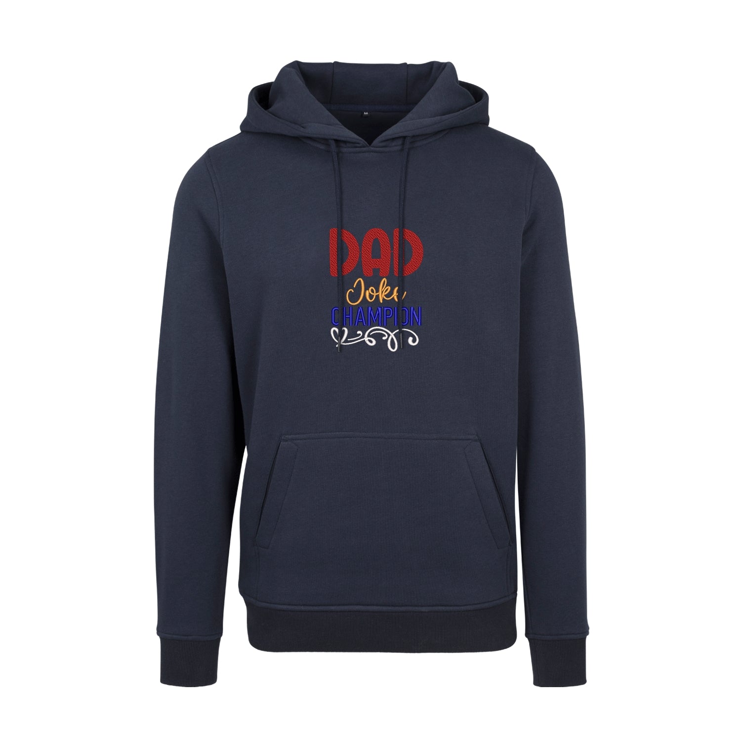Bluza z kapturem „Dad Joke Champion” z haftem – śmieszny prezent dla taty z poczuciem humoru Haft z radości