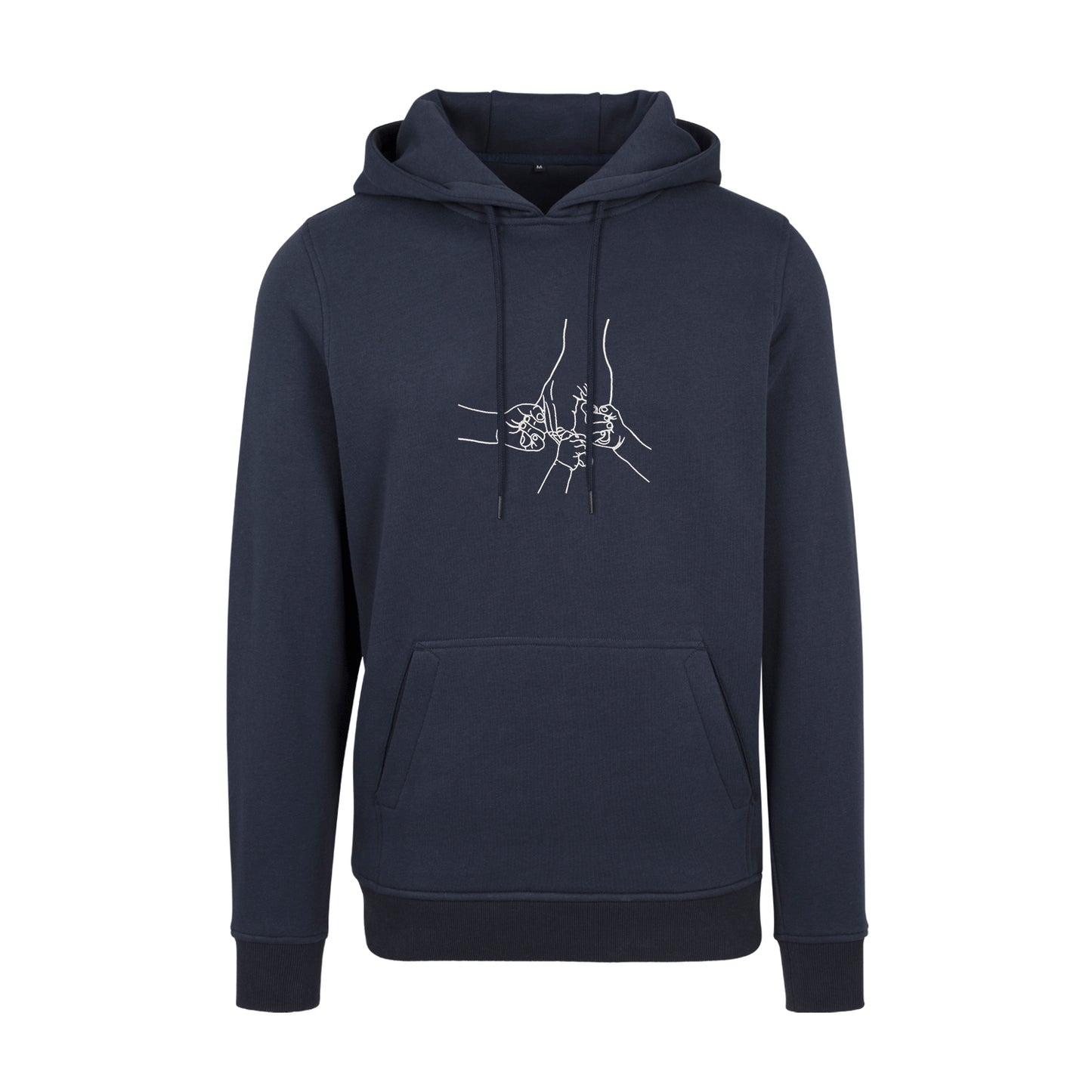 Bluza z kapturem z haftem „Father and Three Kids Hands” | Personalizowany prezent dla taty