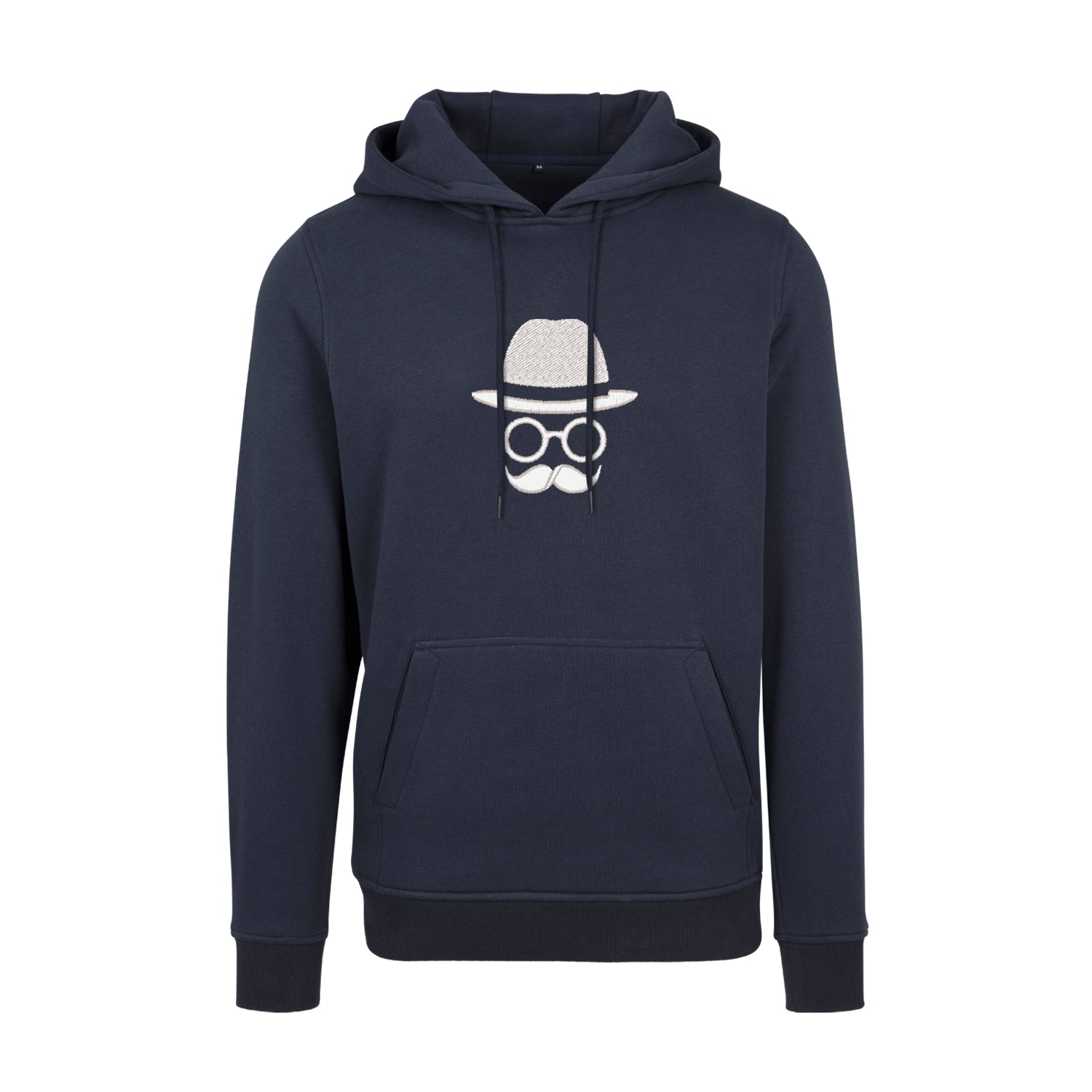 Bluza z kapturem z haftem „Father with Moustache” | Stylowy prezent dla taty z charakterem