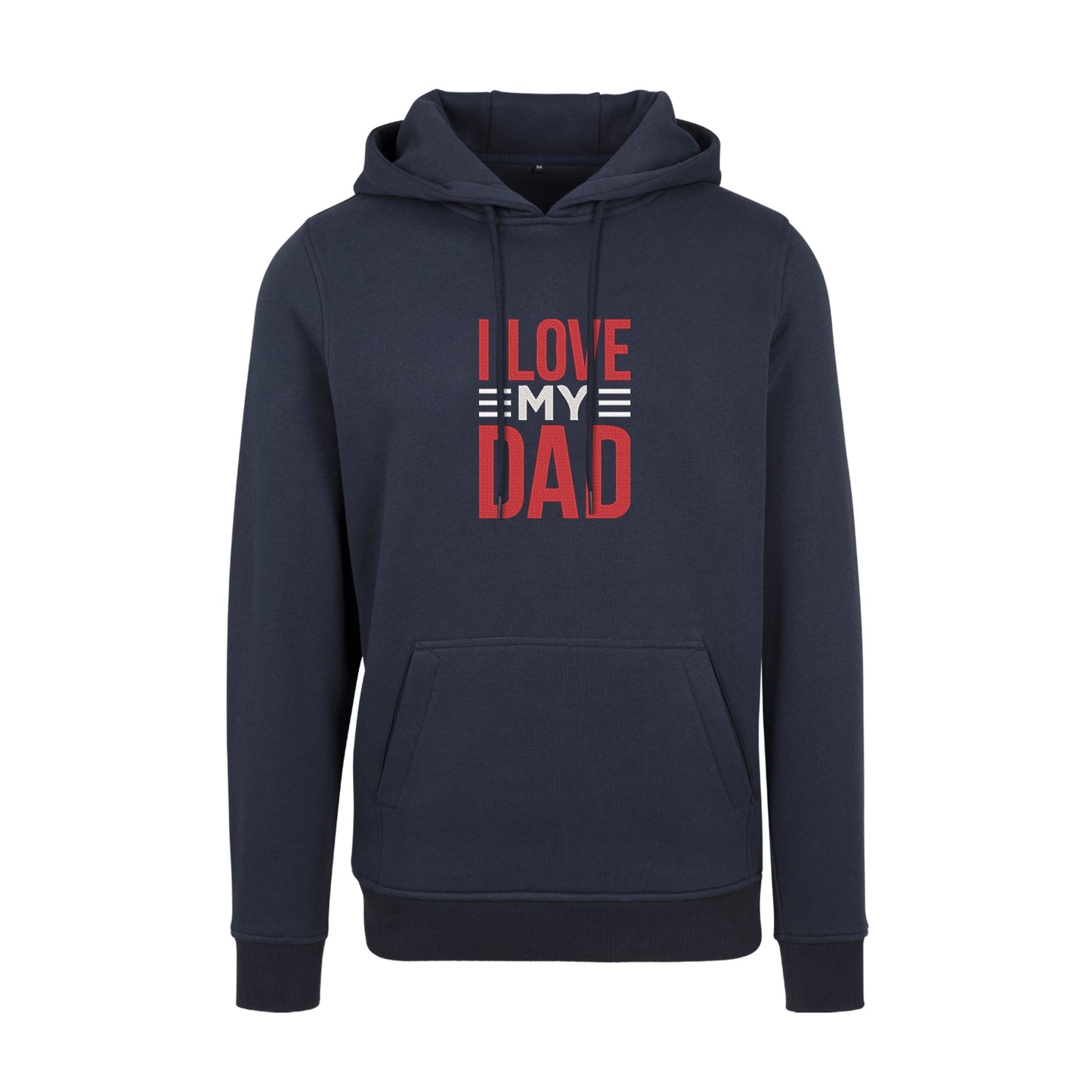 Bluza z kapturem "I Love My Dad 2" z haftem | Prezent dla taty | Bluza z kapturem