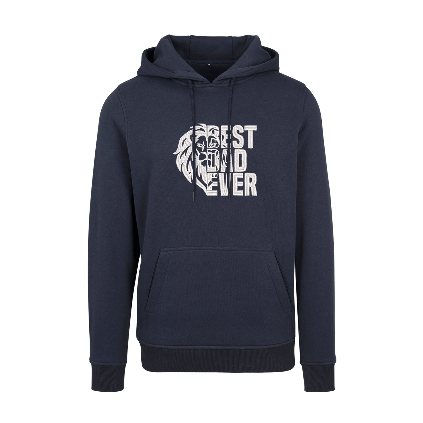 Bluza z kapturem "Lion Best Dad Ever" z haftem | Prezent dla najlepszego taty | Haft komputerowy
