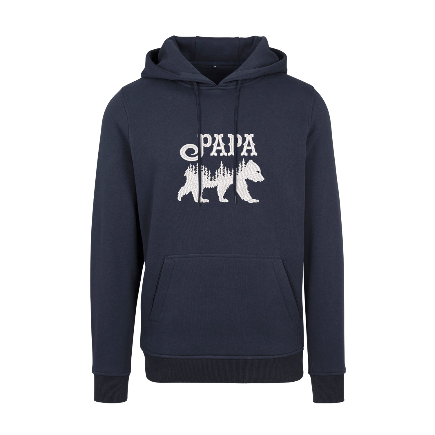 Bluza z kapturem "Papa Bear" z haftem | Męska bluza z kapturem z motywem taty niedźwiedzia | Idealny prezent dla ojca Haft z radości