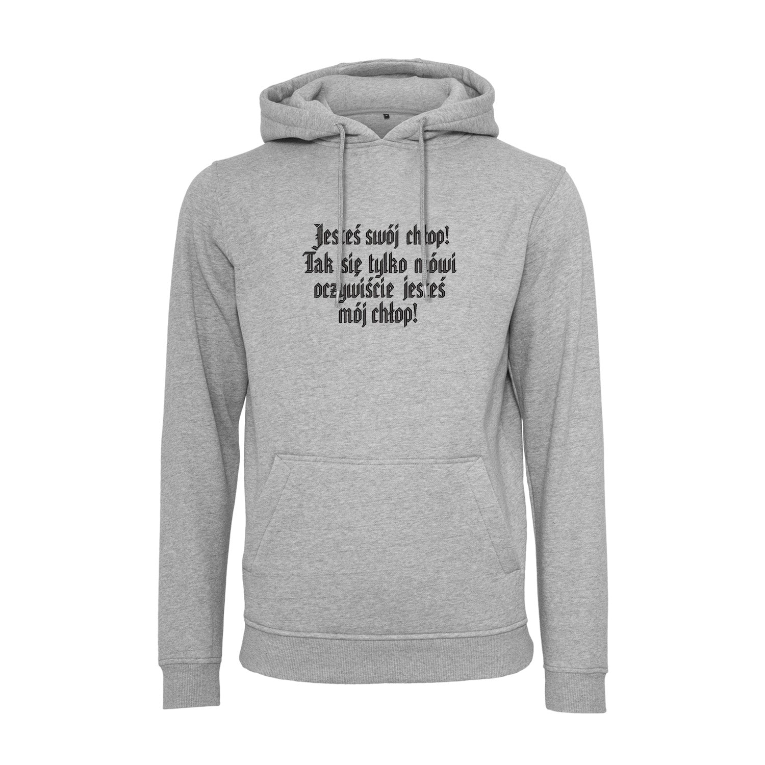 Bluza z haftem 3D „Jesteś swój chłop! Tak się tylko mówi, oczywiście jesteś mój chłop!” Haft z radości - nadruki i haft na odzieży Warszawa