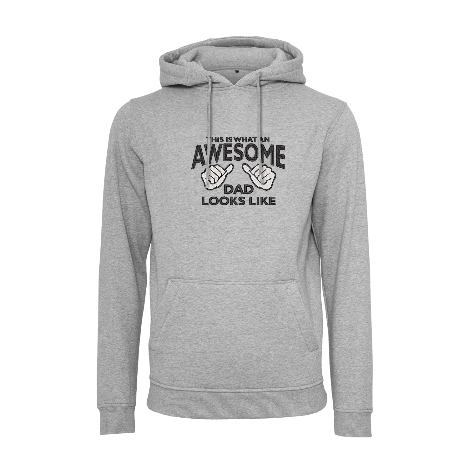 Bluza z kapturem męska "Awesome Dad" z haftem | Prezent dla taty | Wysokiej jakości haft komputerowy Haft z radości