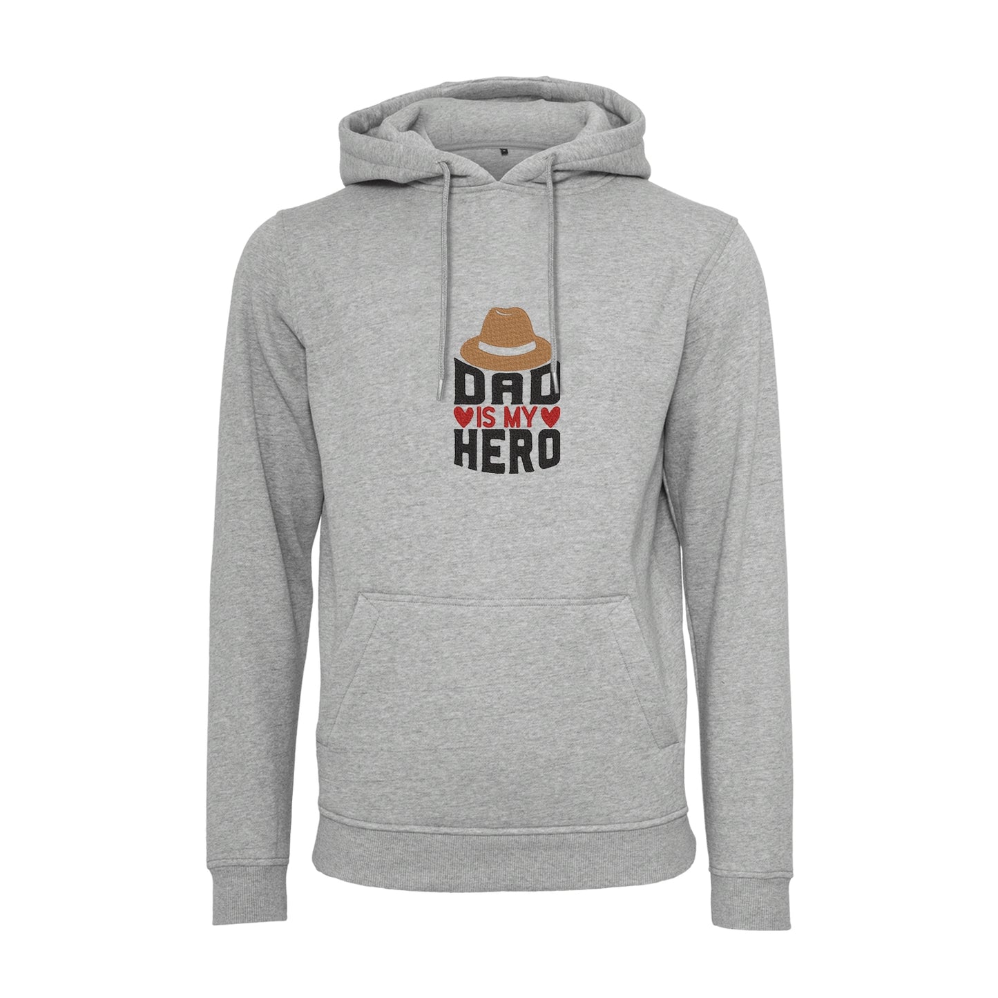 Bluza z kapturem „Dad is My Hero” z haftem komputerowym – idealna na prezent dla taty