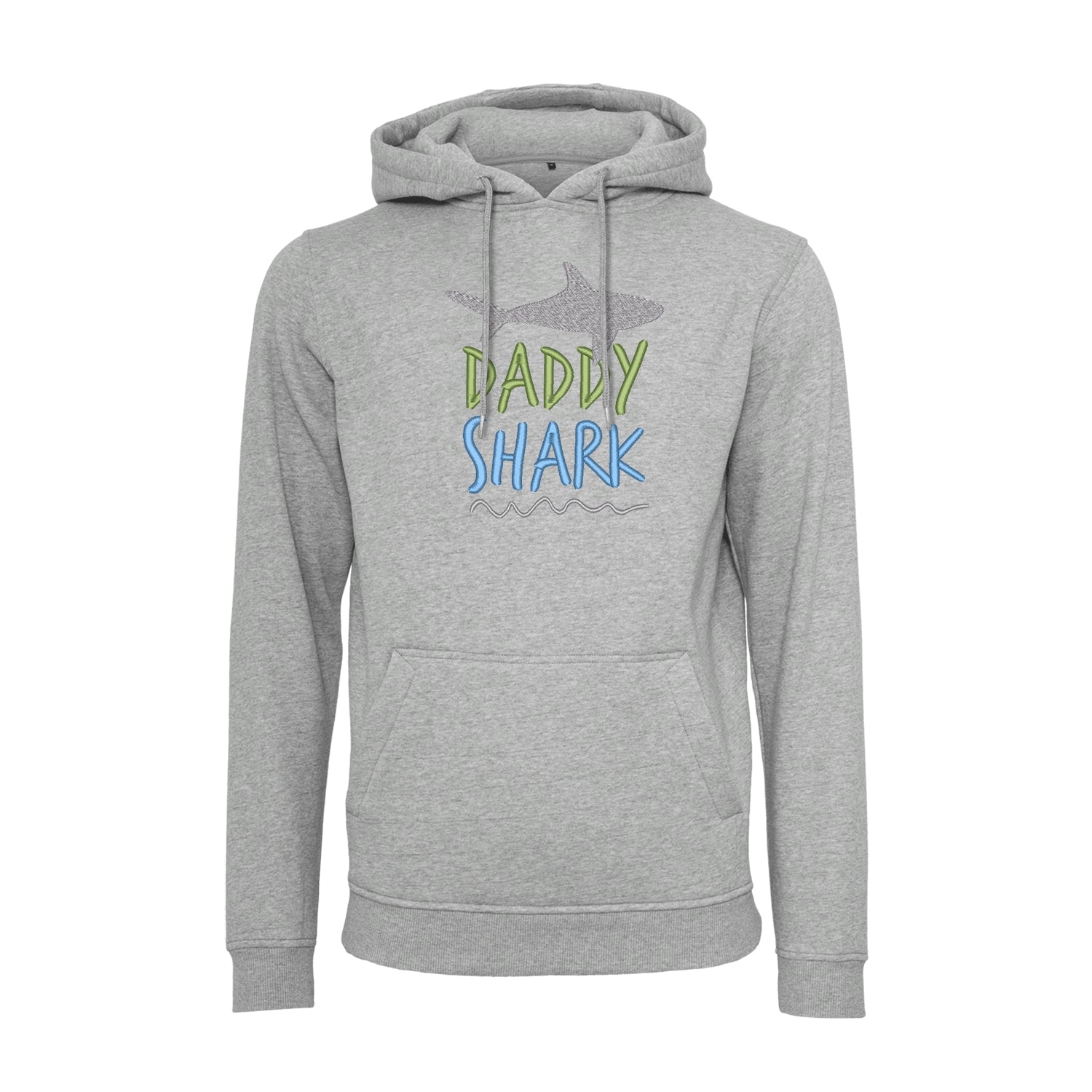 Bluza z kapturem z haftem „Daddy Shark” | Prezent dla taty z humorem