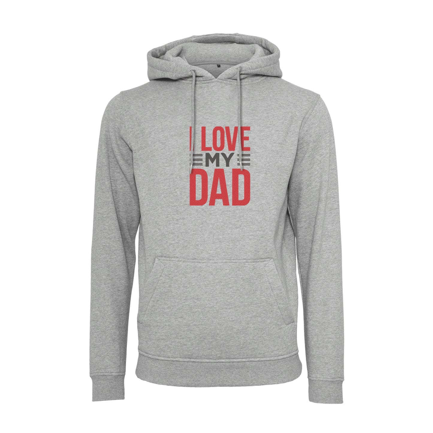 Bluza z kapturem "I Love My Dad 2" z haftem | Prezent dla taty | Bluza z kapturem