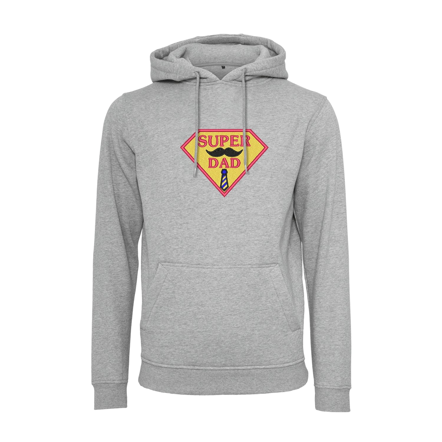 Bluza z kapturem „Super Dad” z haftem | Prezent dla taty | Bluza z kapturem dla superbohatera