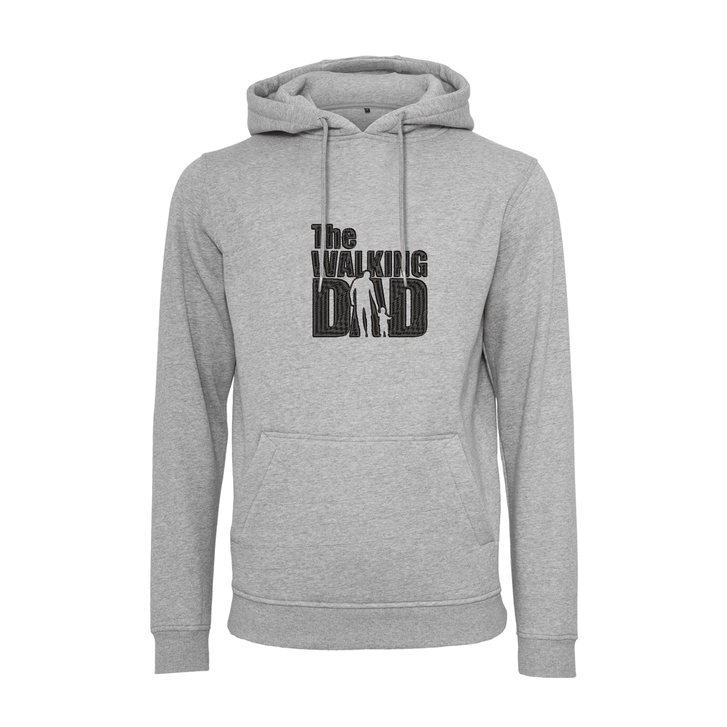 Bluza z kapturem „The Walking Dad” z haftem | Śmieszny prezent dla taty | Bluza z kapturem z oryginalnym wzorem Haft z radości