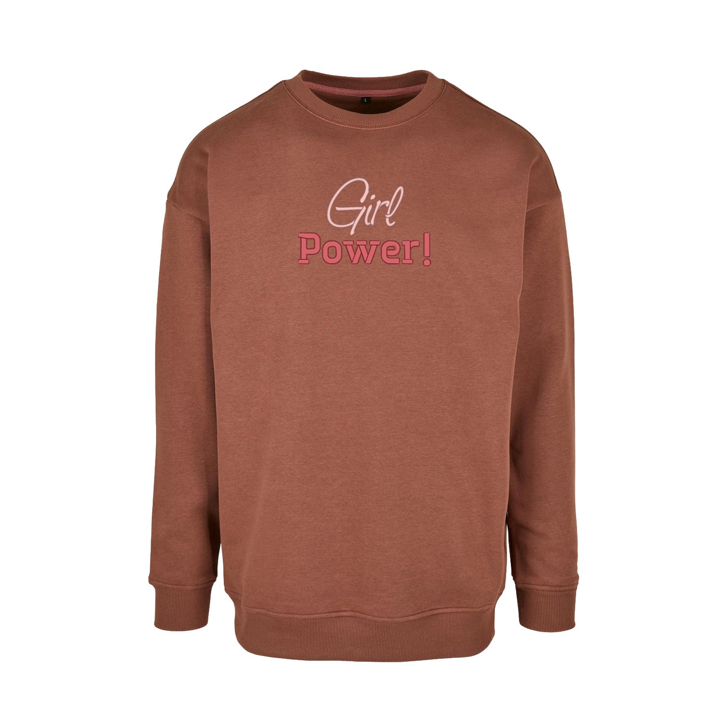 Bluza bez kaptura „Girl Power!” – Haft 3D, Siła Kobiet i Styl