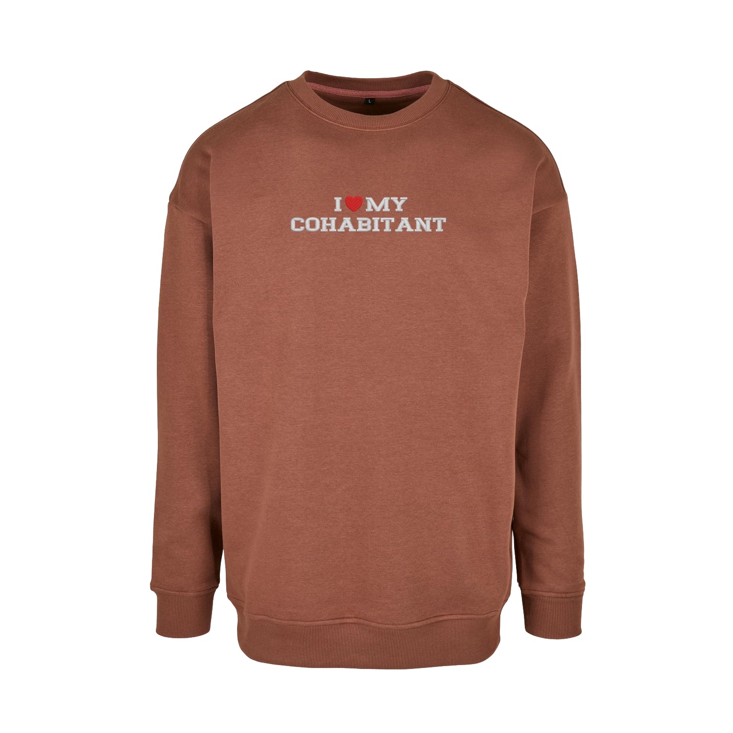 Bluza bez kaptura z haftem 