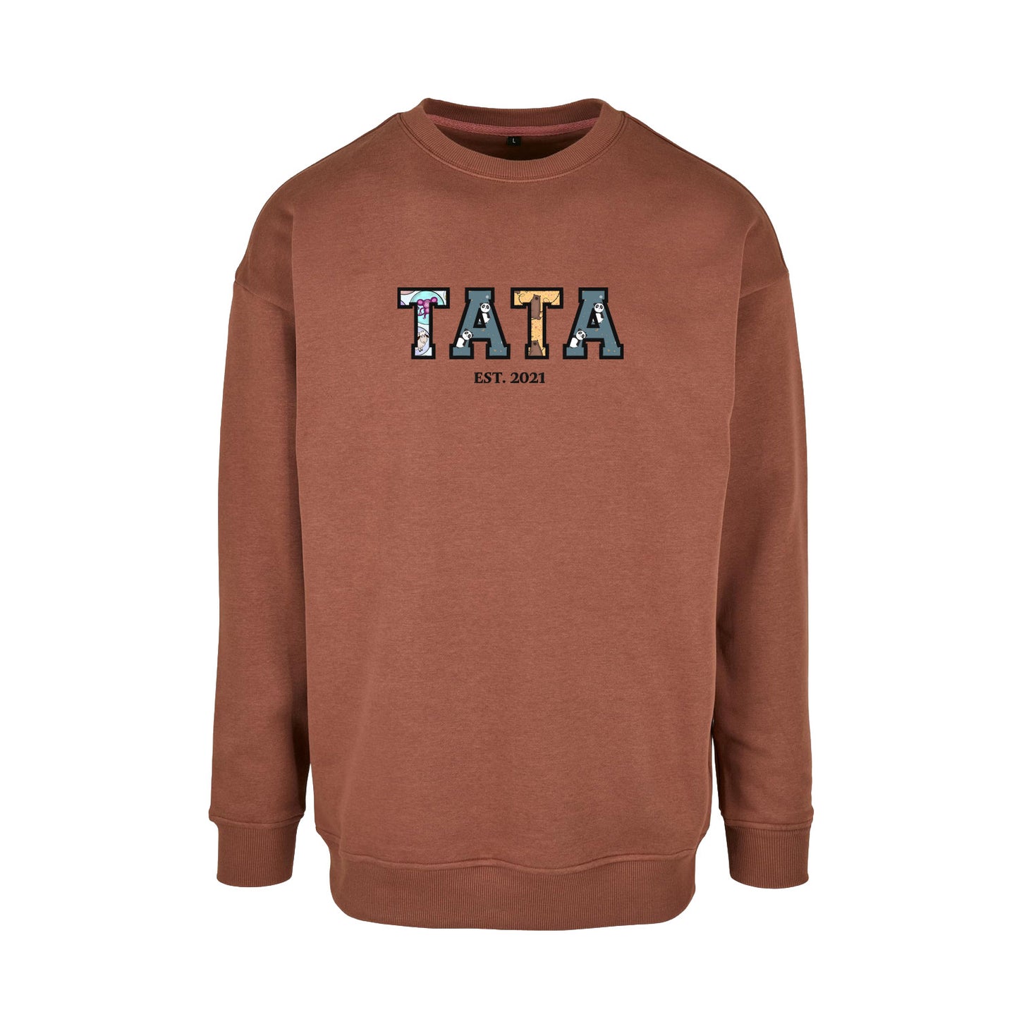 Bluza bez kaptura "TATA PATCHWORK+EST" idealny prezent na Dzień Taty