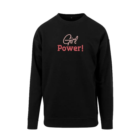 Bluza bez kaptura „Girl Power!” – Haft 3D, Siła Kobiet i Styl Haft z radości