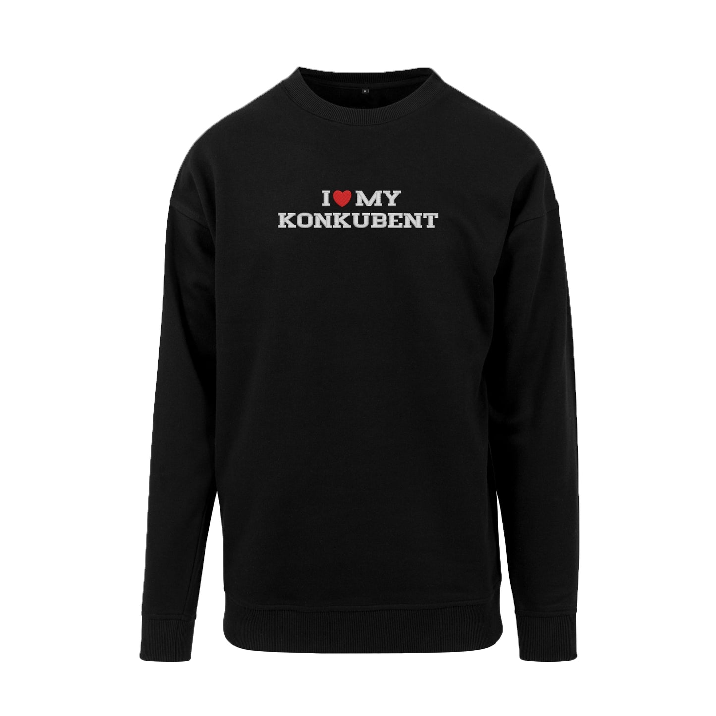 Bluza bez kaptura z haftem "I LOVE MY KONKUBENT"