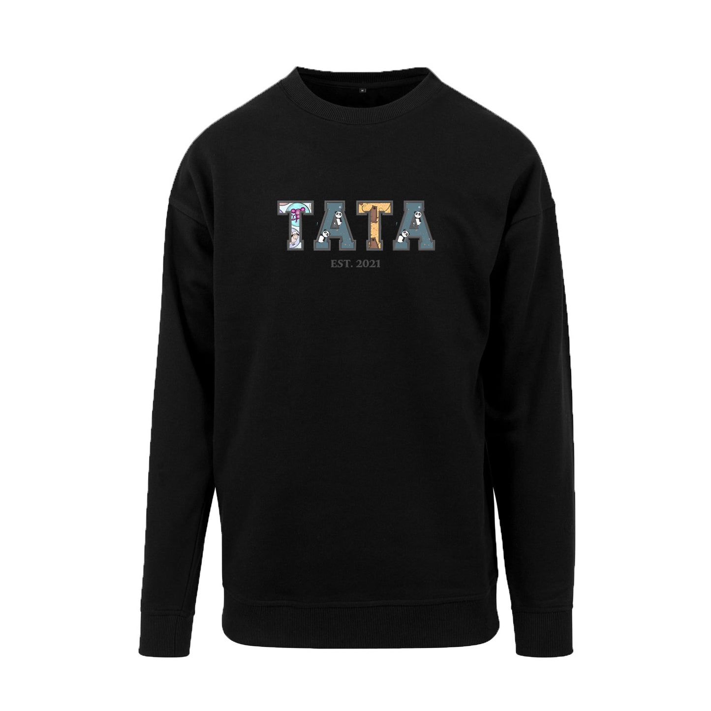 Bluza bez kaptura "TATA PATCHWORK+EST" idealny prezent na Dzień Taty