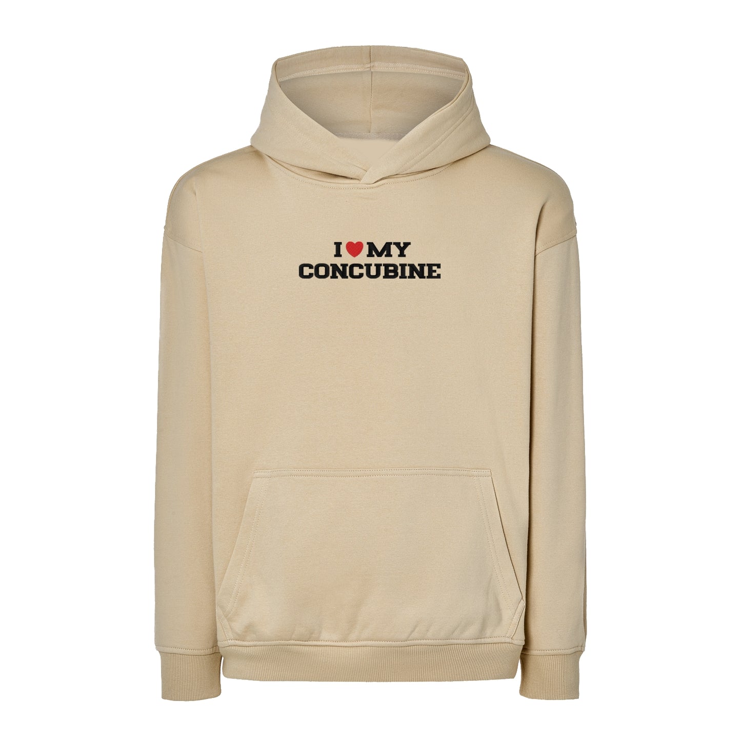 Bluza oversize z haftem "I love MY concubine"