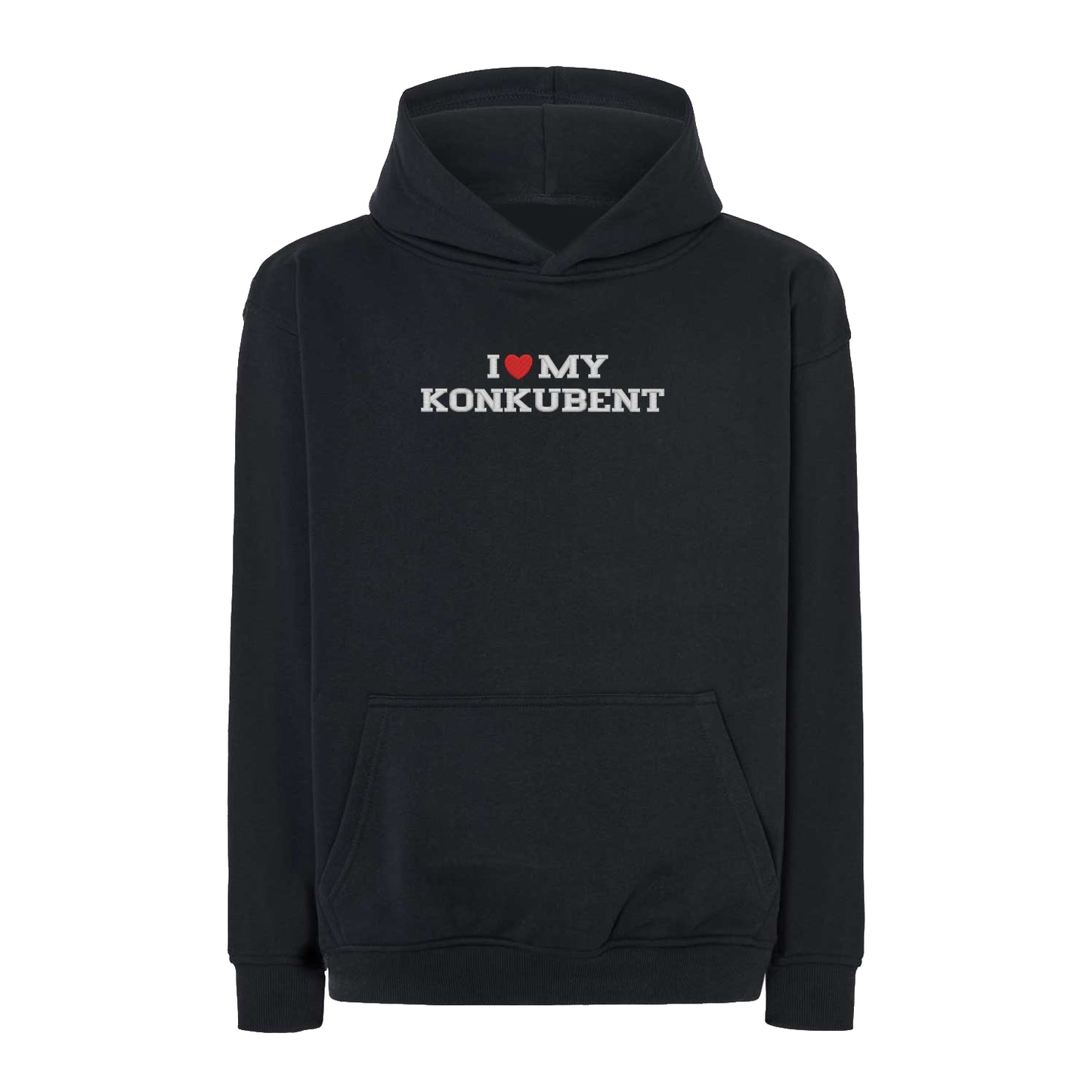 Bluza oversize z haftem "I LOVE MY KONKUBENT"