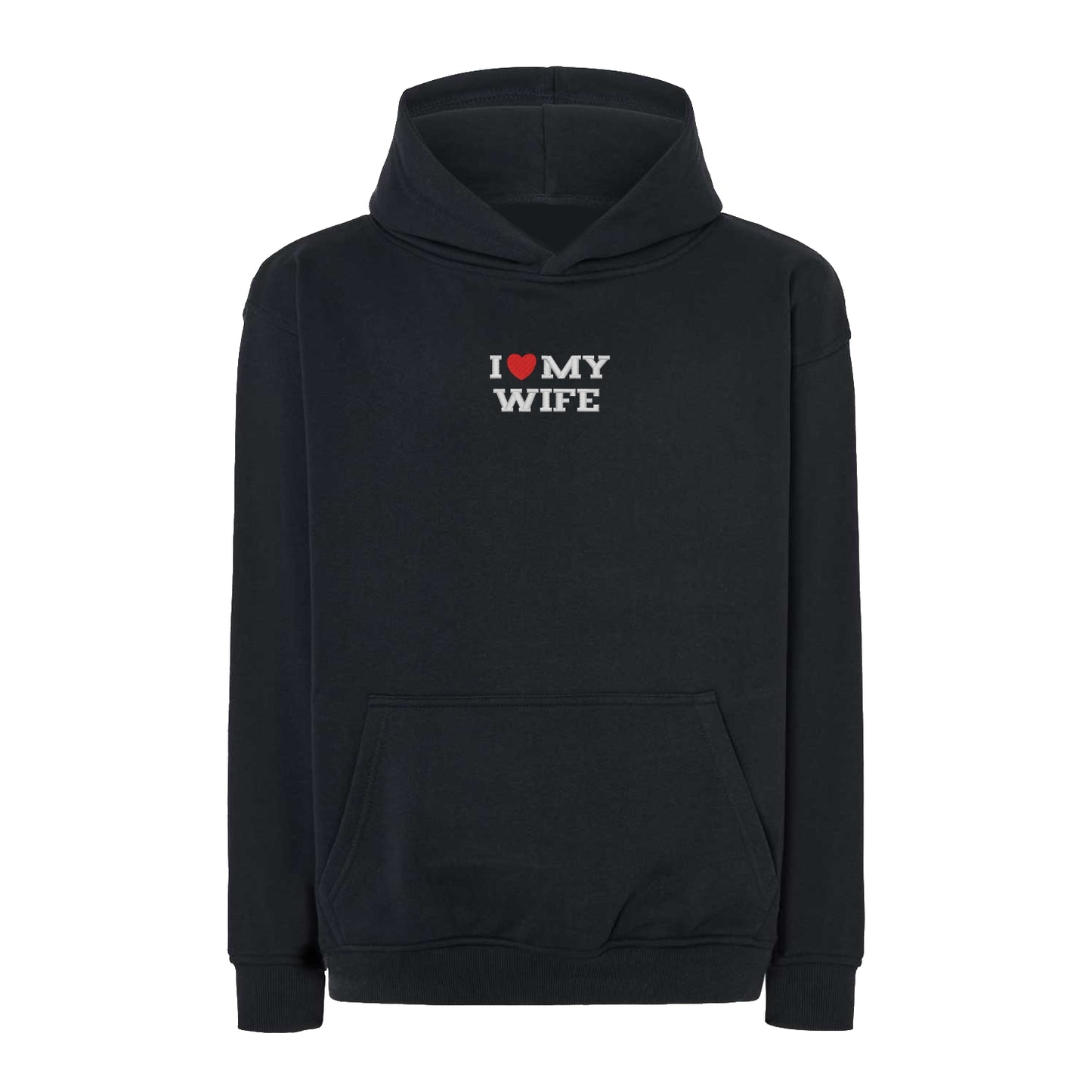 Bluza oversize z haftem "I LOVE MY WIFE"