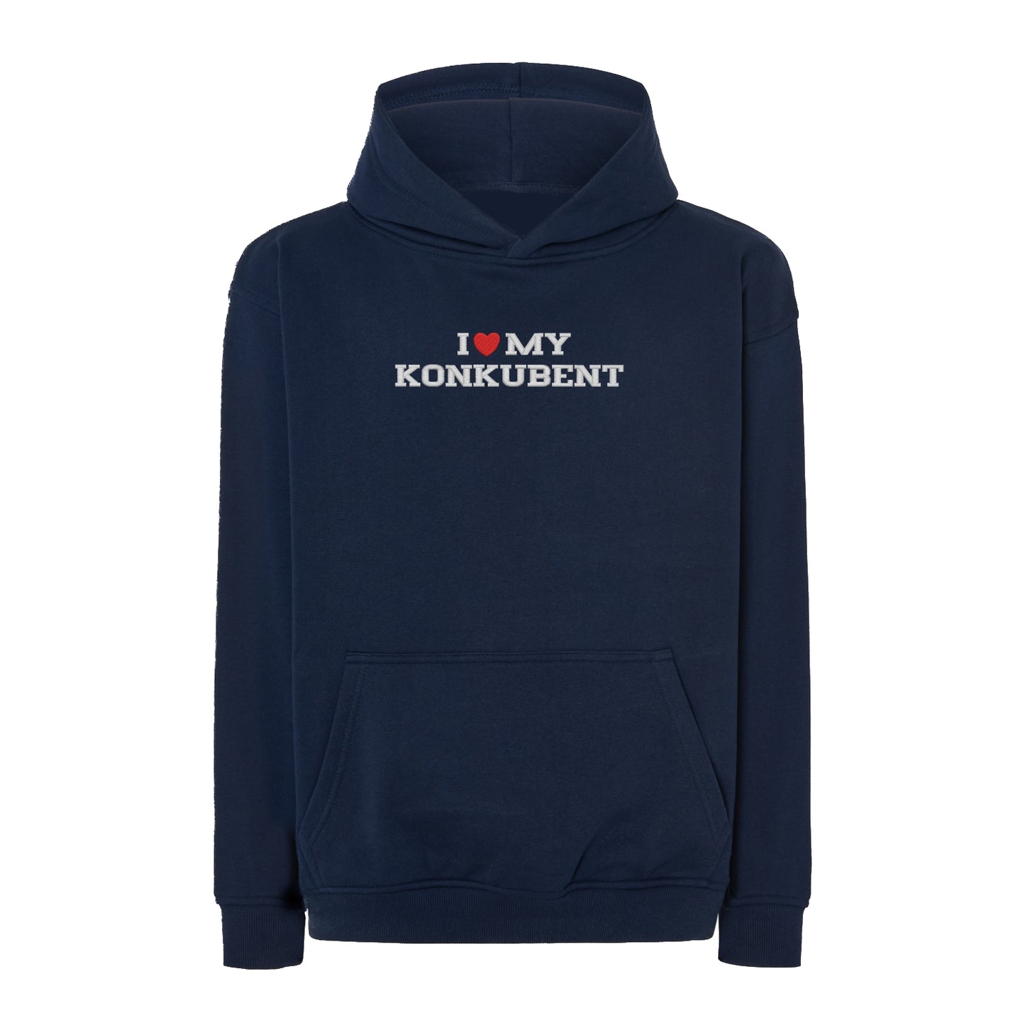 Bluza oversize z haftem "I LOVE MY KONKUBENT"