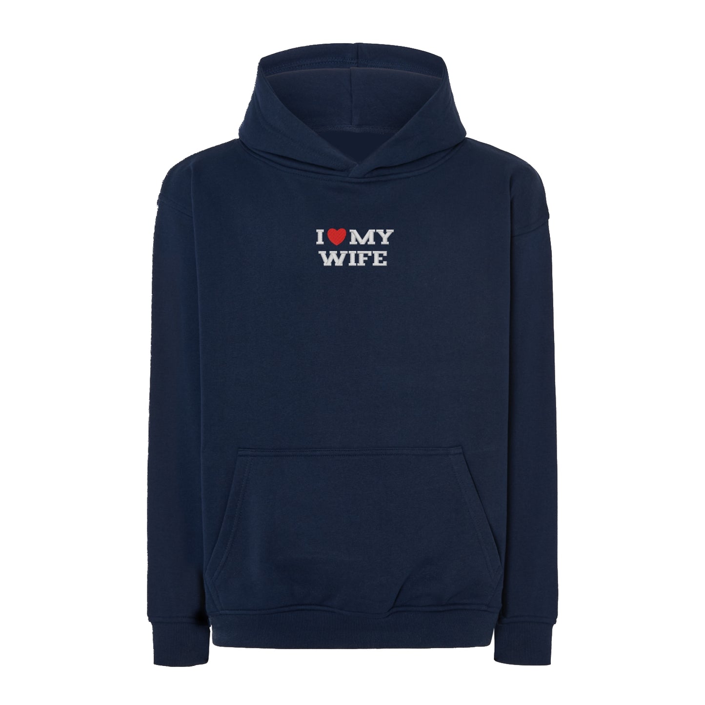 Bluza oversize z haftem "I LOVE MY WIFE"