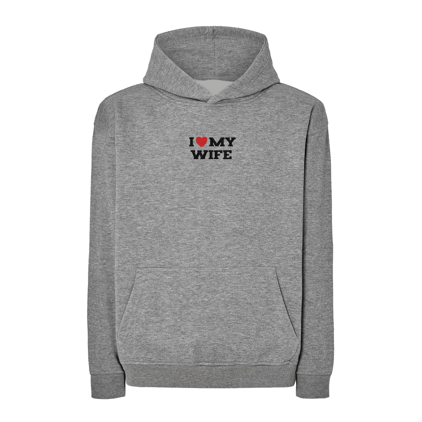 Bluza oversize z haftem "I LOVE MY WIFE"