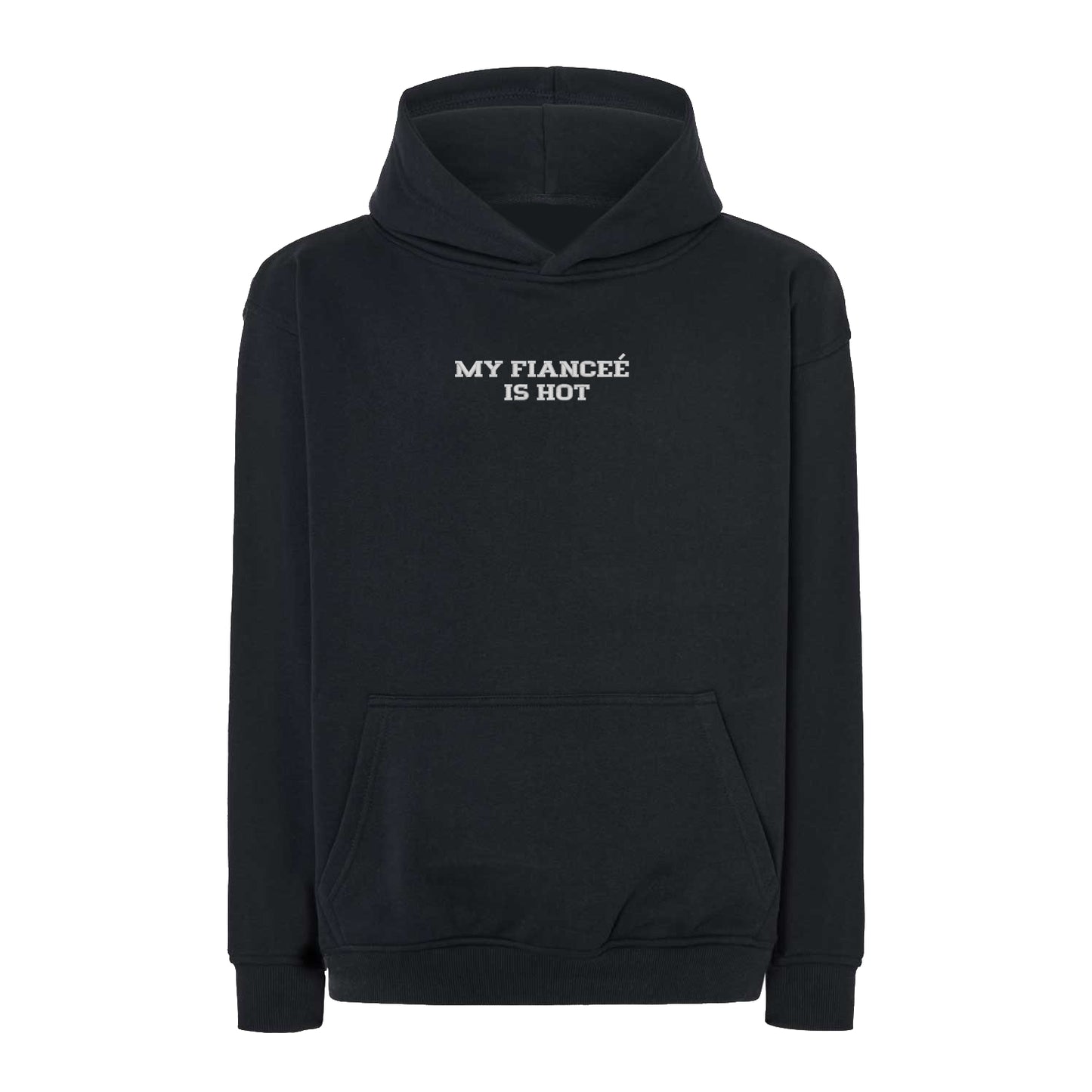 Bluza oversize z haftem "MY FIANCEE IS HOT"