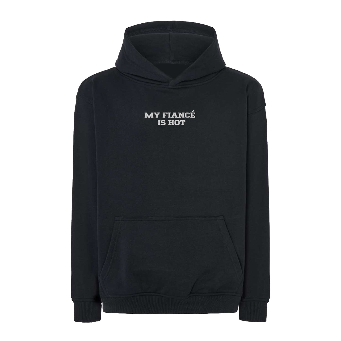 Bluza oversize z haftem "MY FIANCE IS HOT"