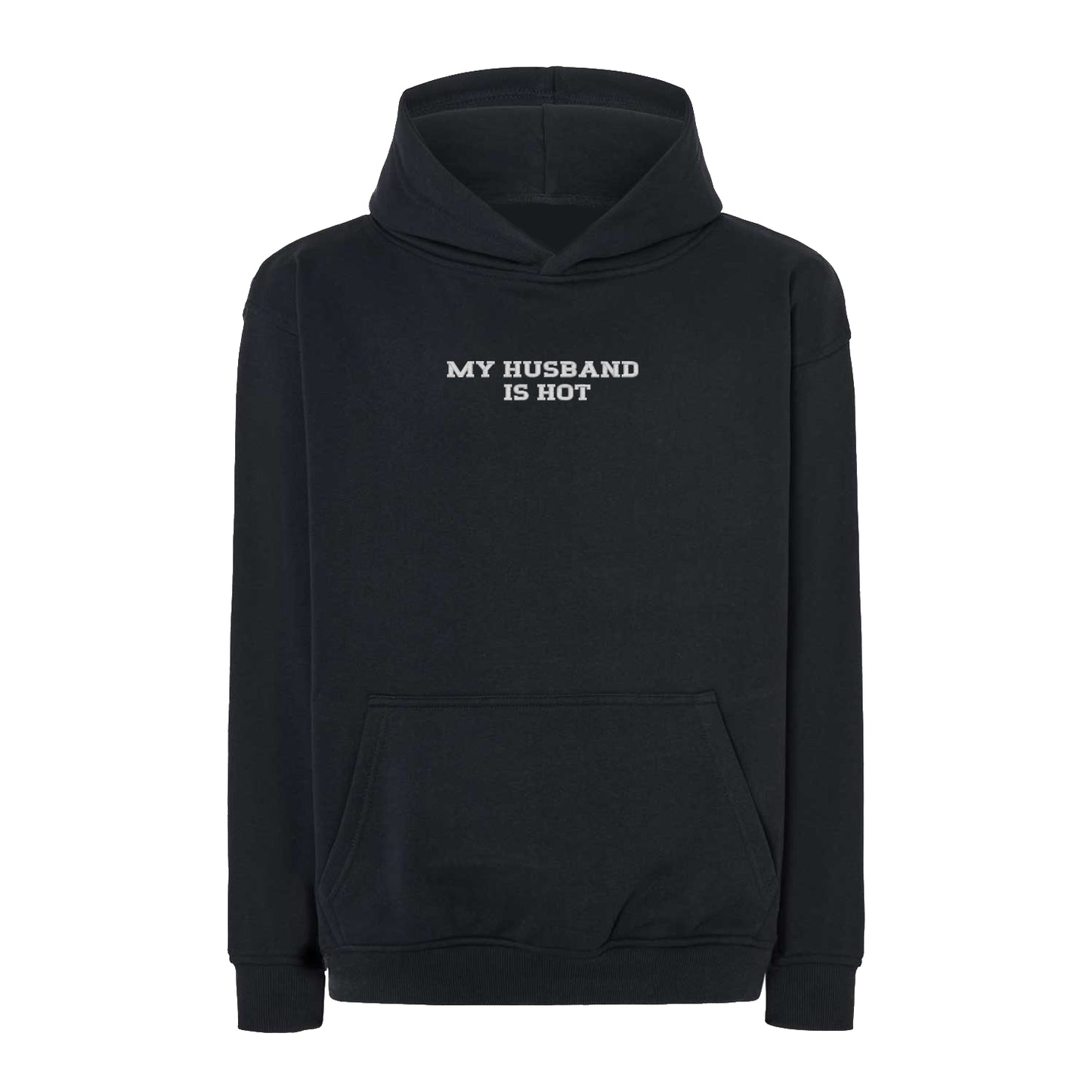 Bluza oversize z haftem "MY HUSBAND IS HOT"