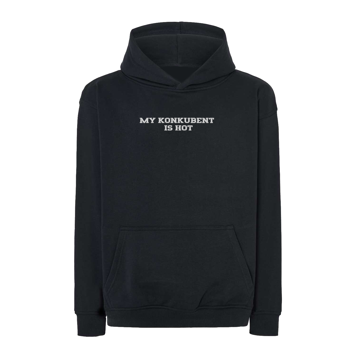Bluza oversize z haftem "Mój Konkubent Is Hot" Haft z radości