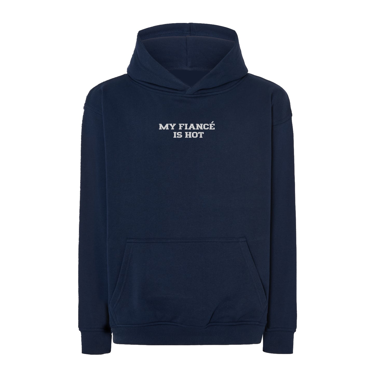 Bluza oversize z haftem "MY FIANCE IS HOT"