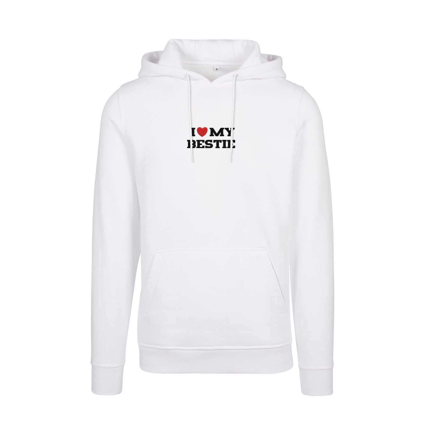 Bluza z kapturem z haftem "I love MY BESTIE"