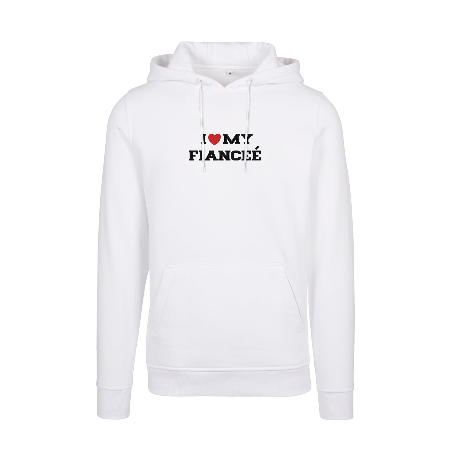 Bluza z kapturem z haftem "I love MY FIANCEE"