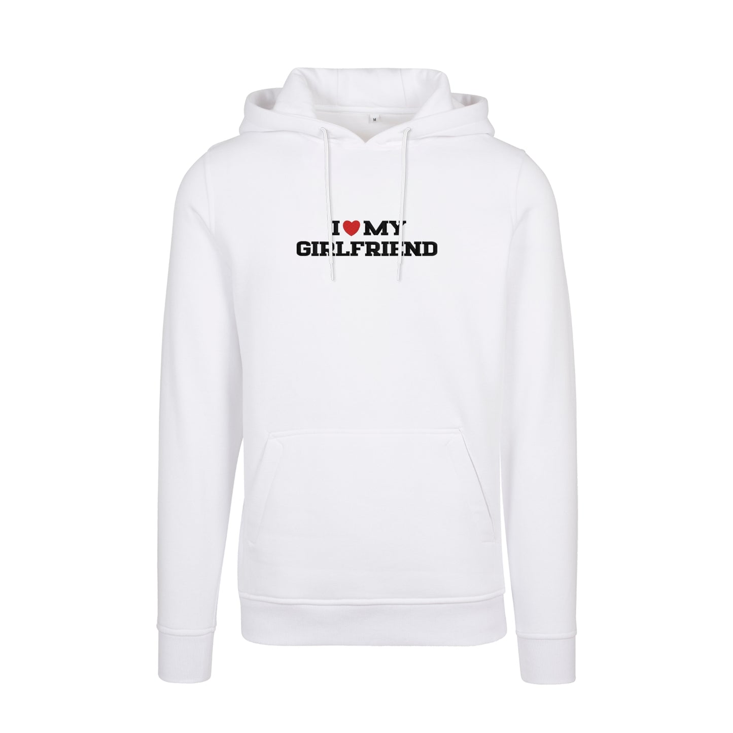 Bluza z kapturem z haftem "I love MY GIRLFRIEND"