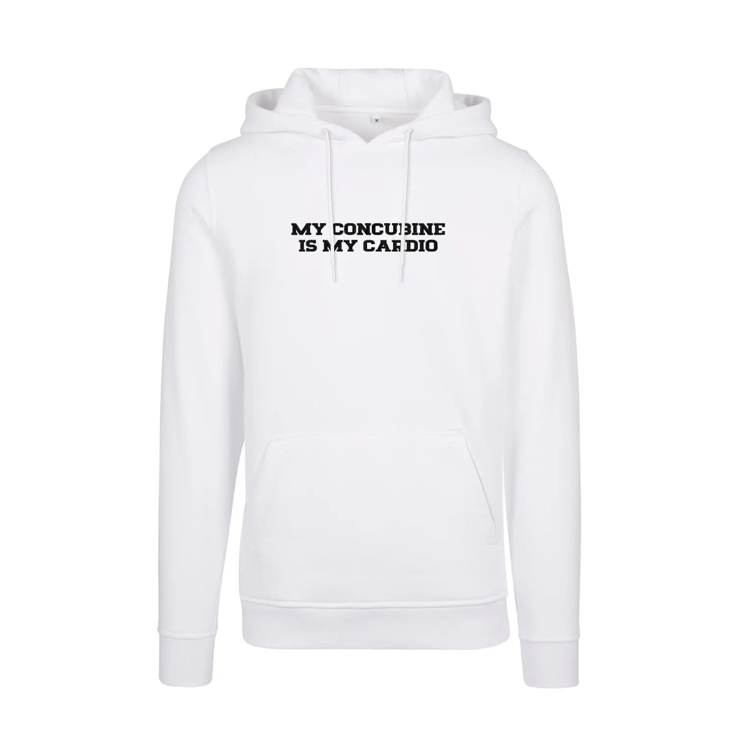 Bluza z kapturem z haftem "My Concubine Is my cardio" Haft z radości