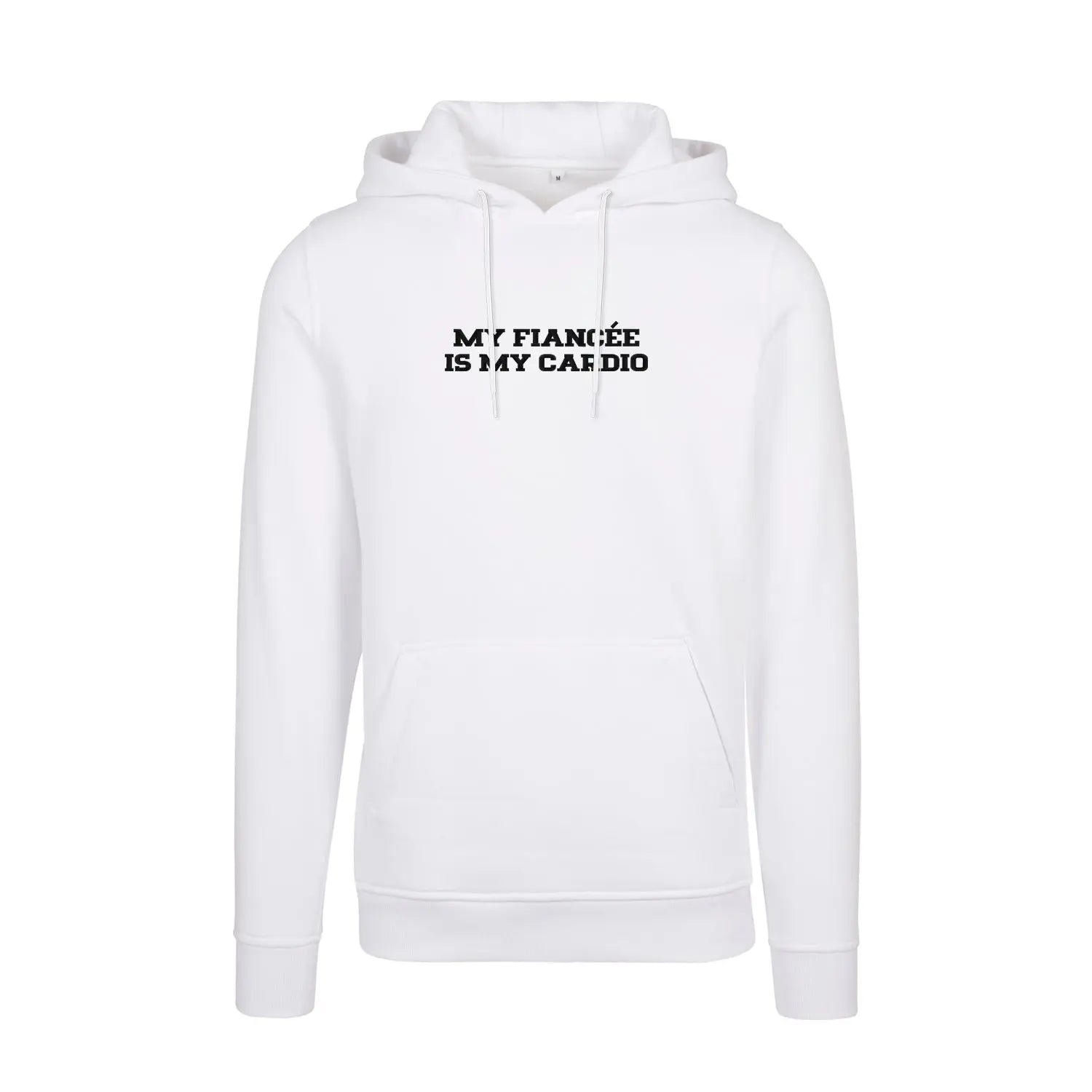 Bluza z kapturem z haftem "MY FIANCEE IS MY CARDIO" Haft z radości