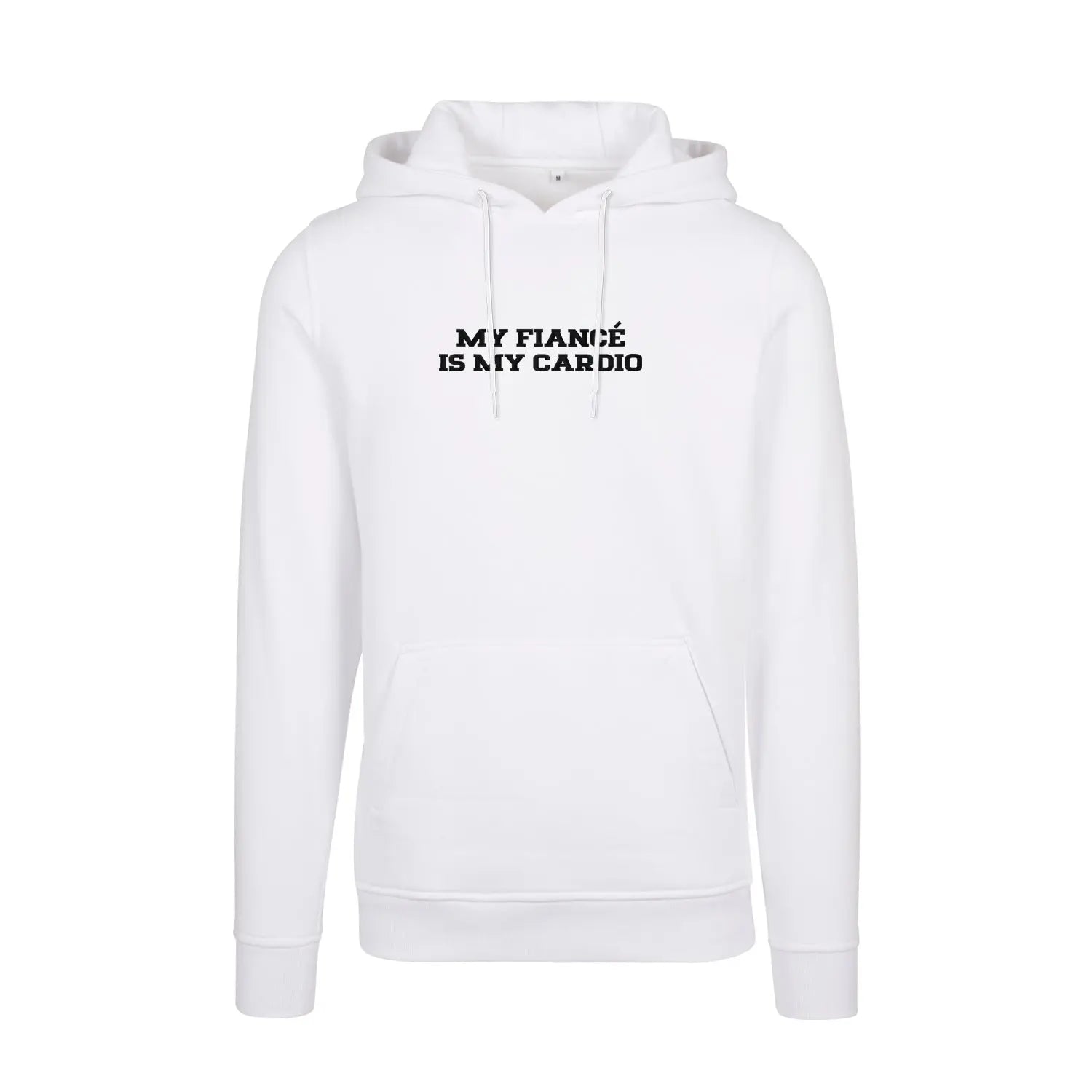 Bluza z kapturem z haftem "MY FIANCE IS MY CARDIO" Haft z radości
