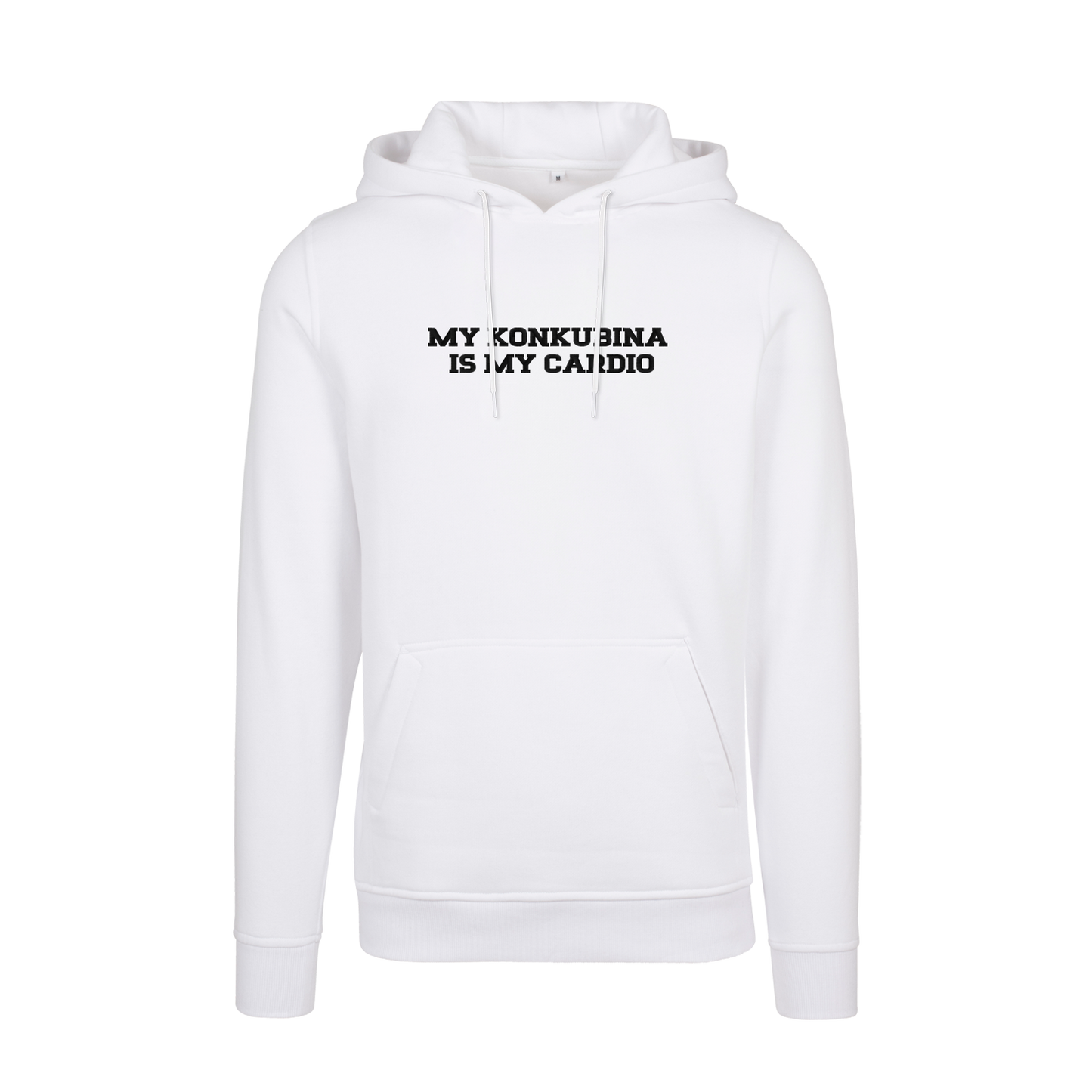 Bluza z kapturem z haftem "My Konkubina is my cardio"