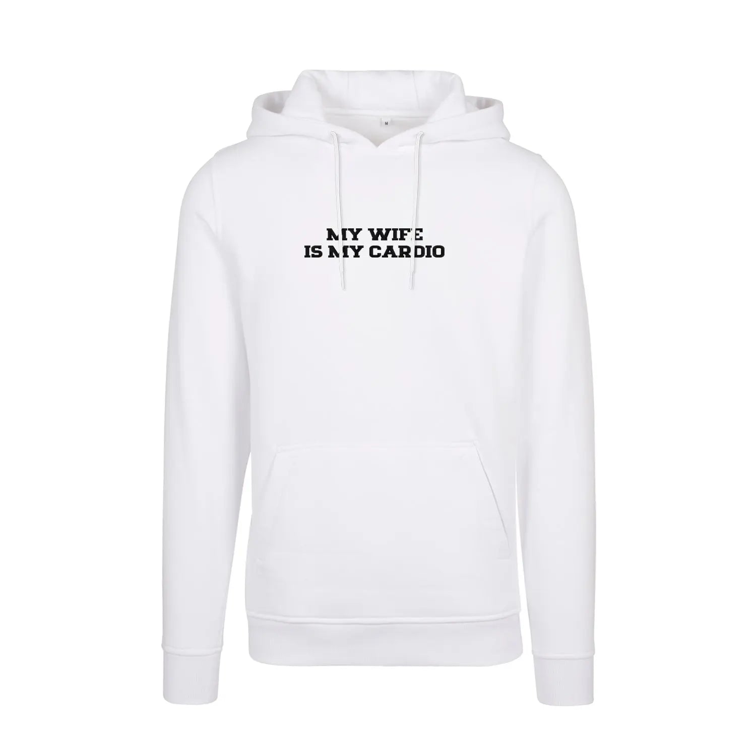 Bluza z kapturem z haftem "MY WIFE IS MY CARDIO" Haft z radości