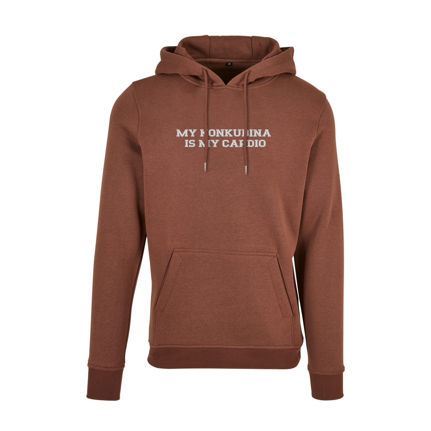 Bluza z kapturem z haftem "My Konkubina is my cardio"