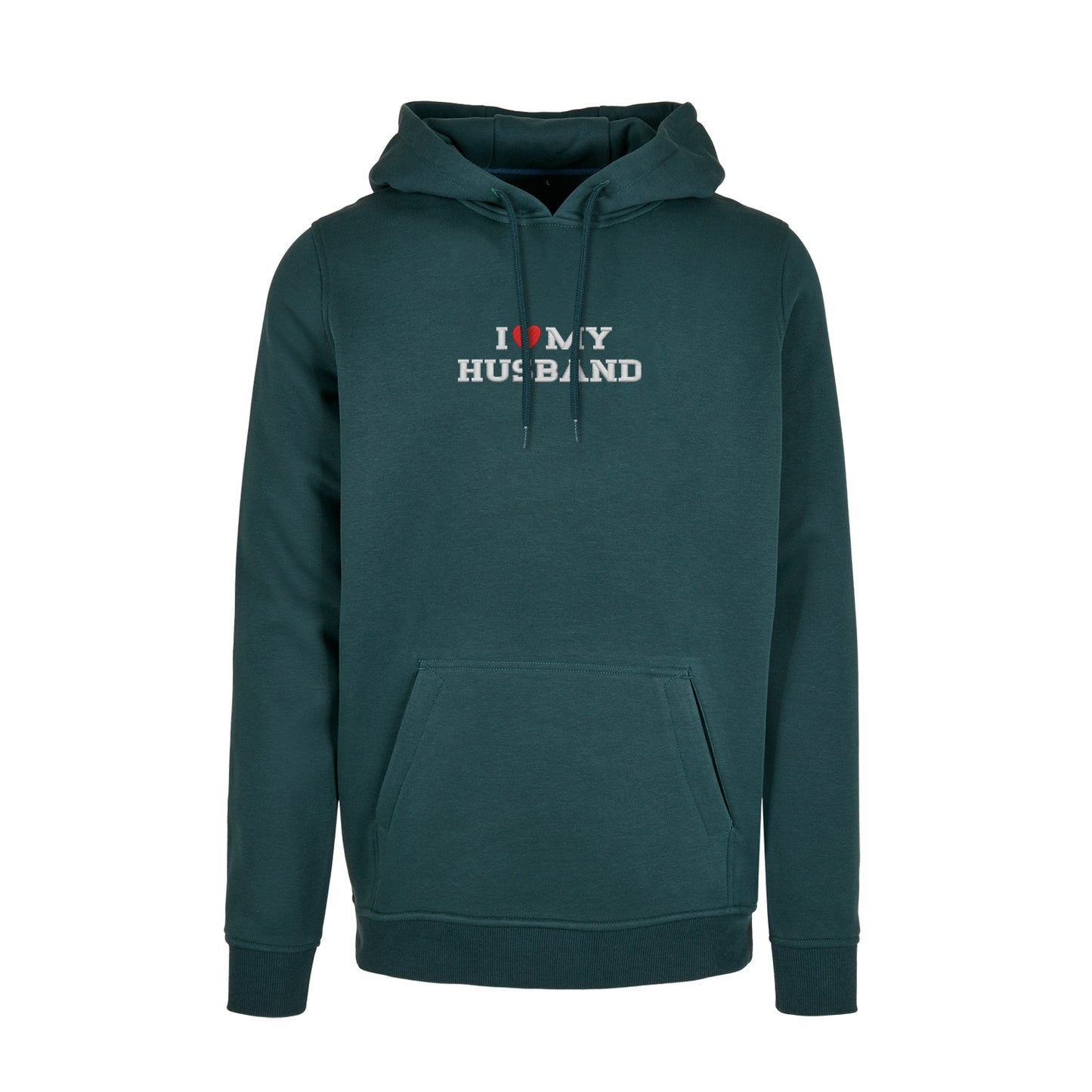 Bluza z kapturem z haftem "I love MY HUSBAND"